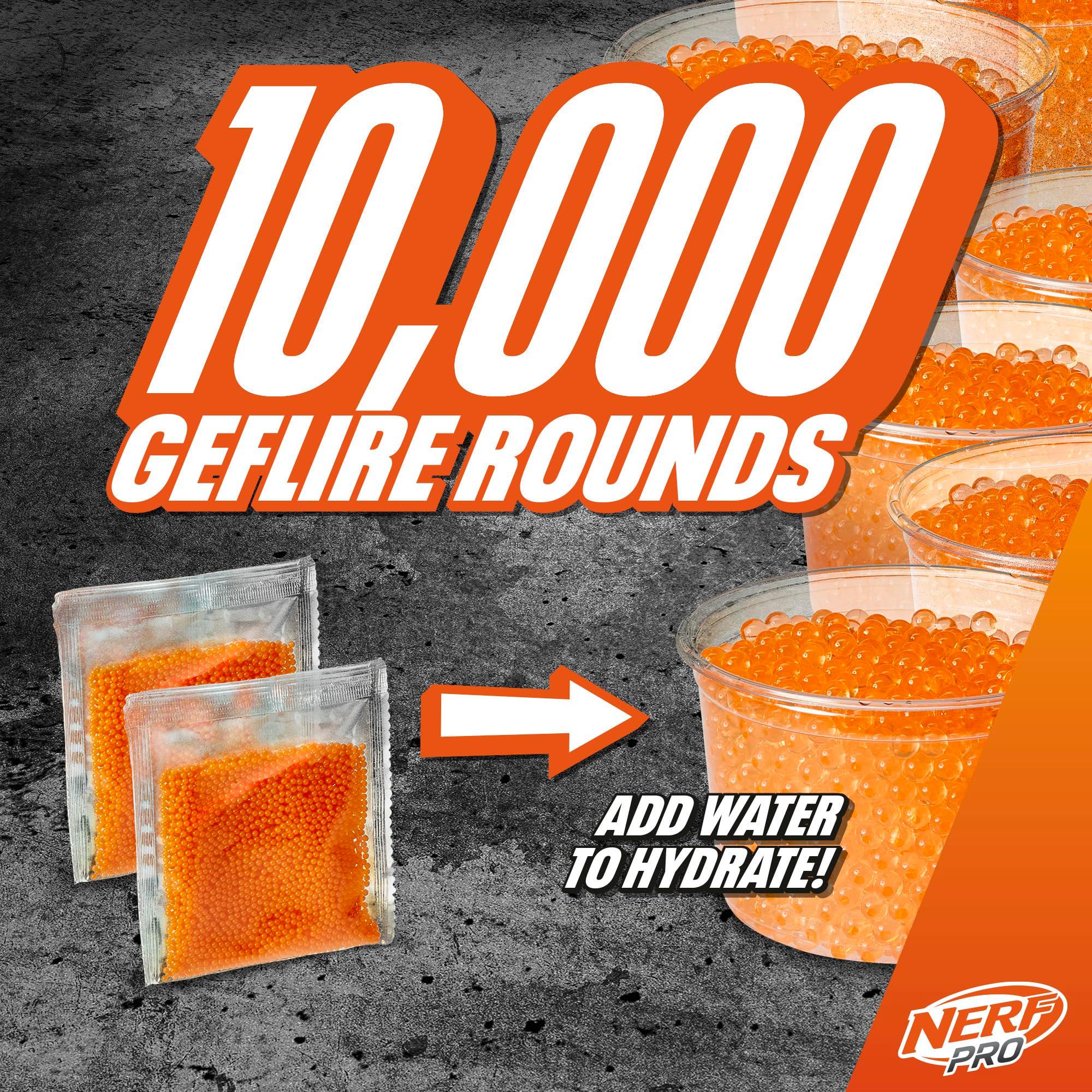NERF Pro Gelfire Raid Blaster, Fire 5 Rounds at Once, 10,000 Gel Rounds, 800 Round Hopper, Eyewear, Toys for Teens Ages 14 & Up - Image 4
