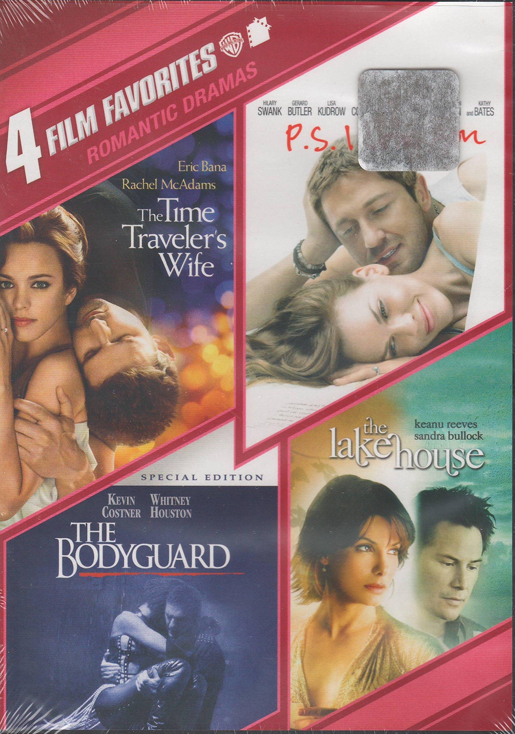 4 Film Favorites:Romantic Drama ( The Time Traveler's Wife,The Bodyguard,P.S. I Love You, the lake house)