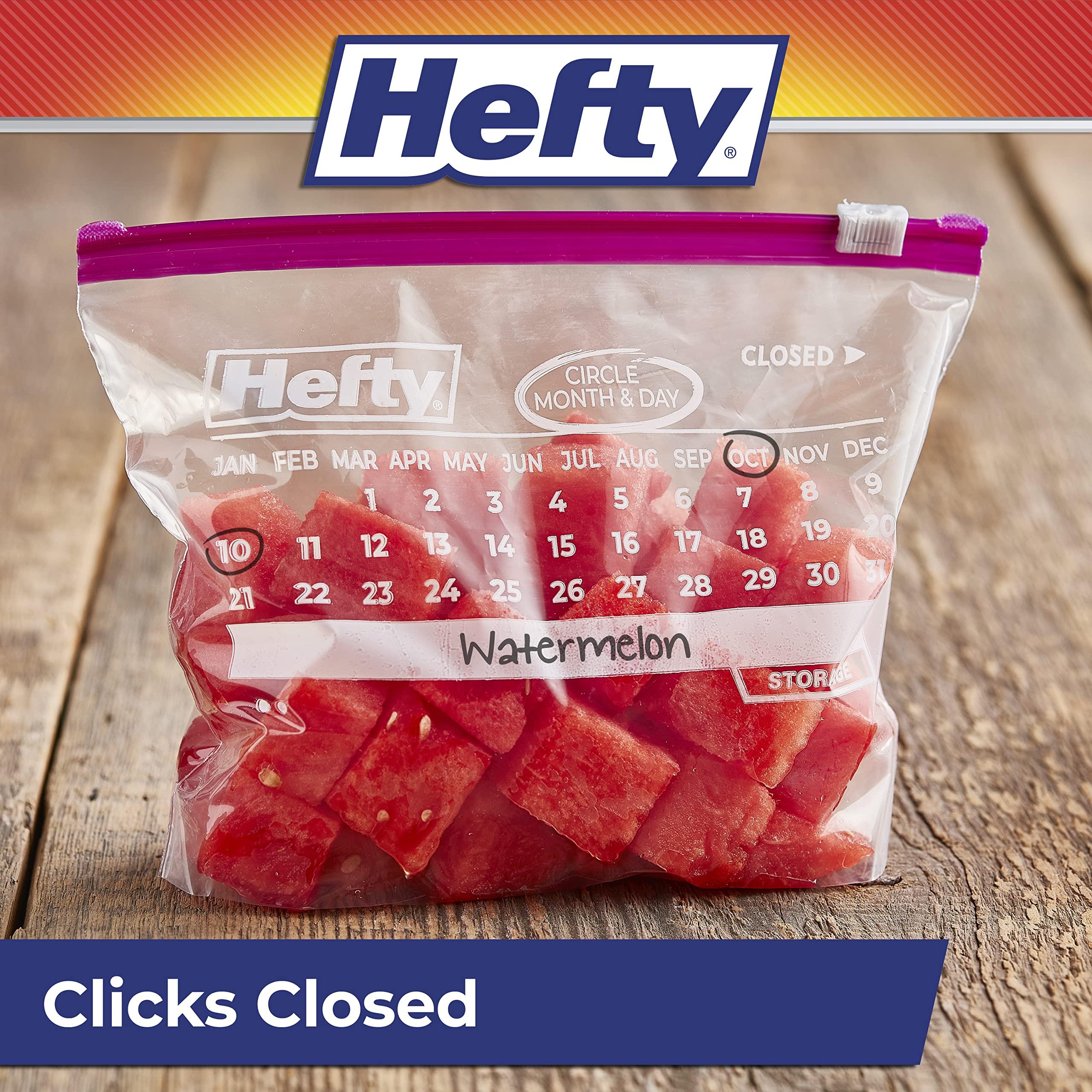 Hefty Slider Calendar Storage Bags, Quart Size, 40 Count (Pack of 4), 160 Total - Image 6
