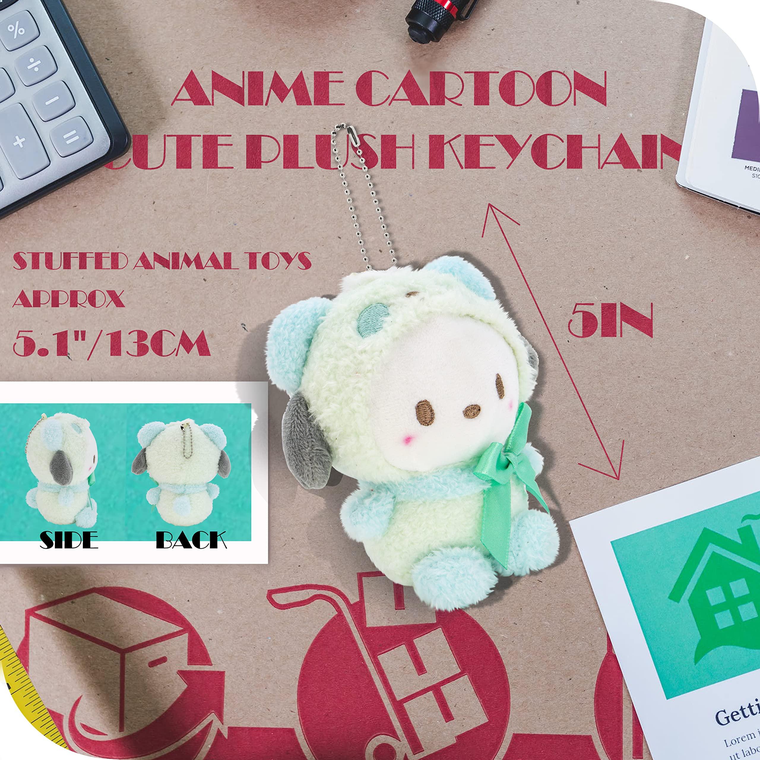 Ahlsense 4.7In Cute Plush Keychain Anime Cartoon Figure Pendant,Japan Anime Cartoon Cute Plush Keychain - Image 5