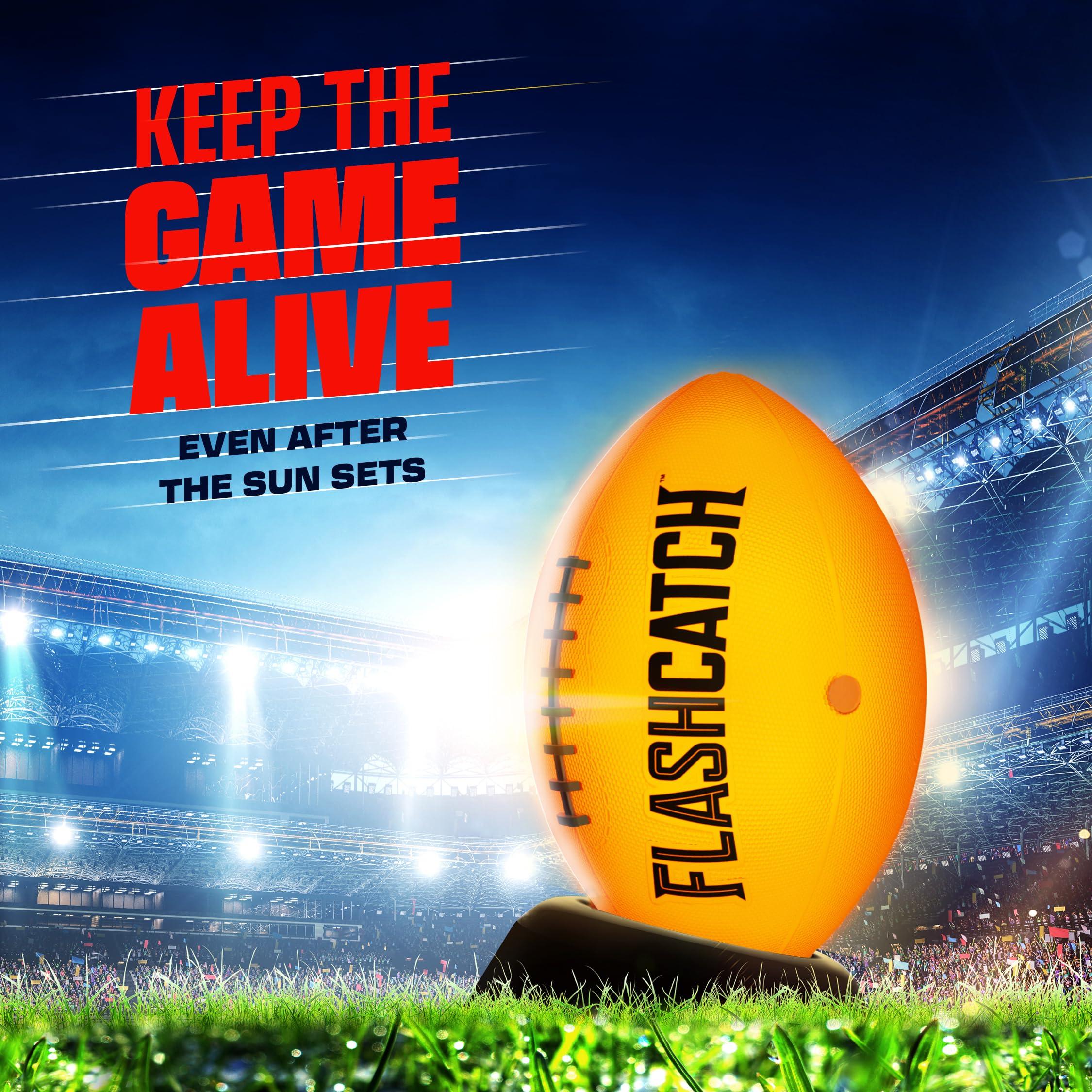 Light Up Football - Glow in the Dark Ball - NO 6 - Boys Gifts - Outdoor Sports, Birthday Gifts for Boys 8-15+ Year Old - Kids Teenage Youth Gift Ideas - Boy Toys Stuff Ages 8 9 10 11 12 13 14 15 - Image 5