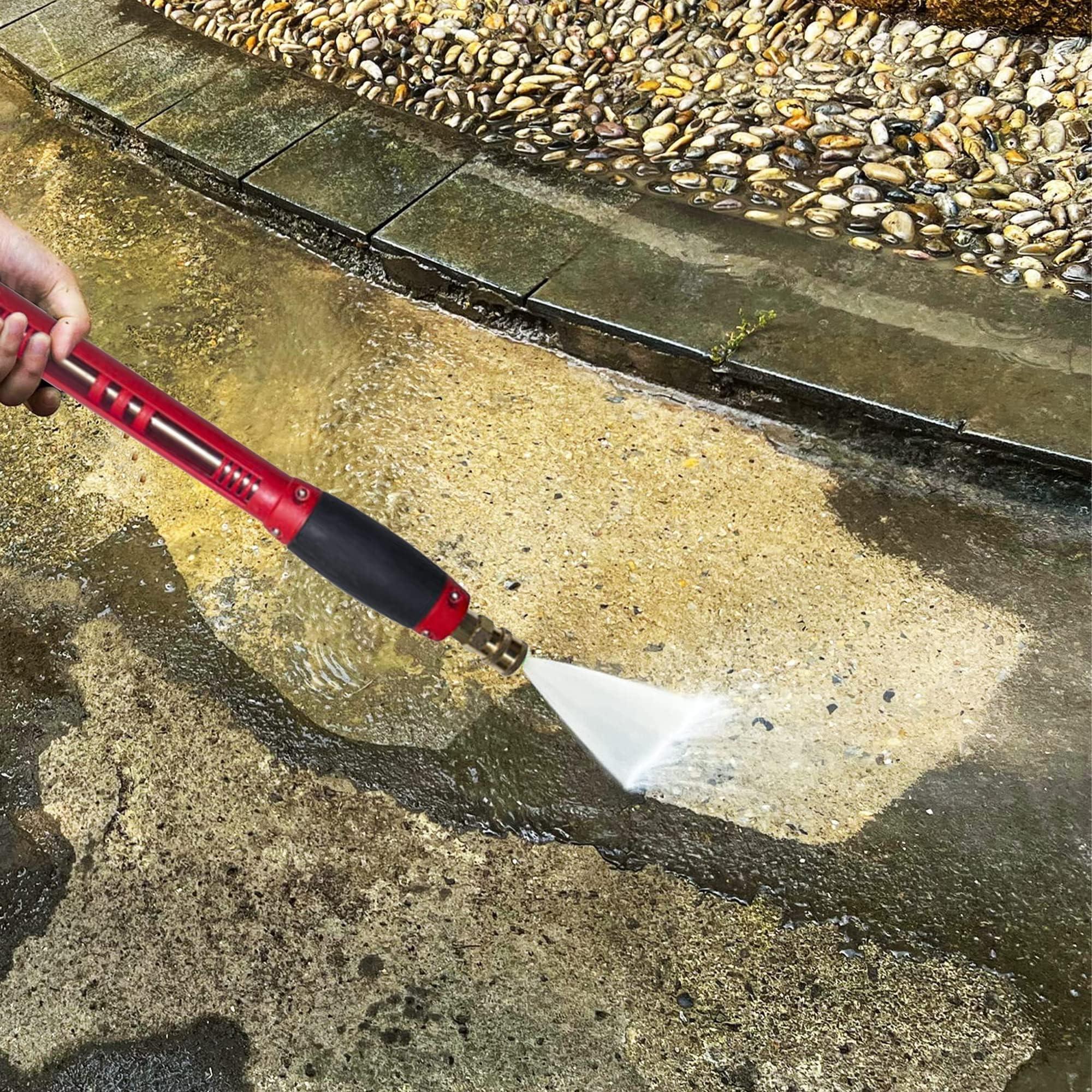 Hourleey Pressure Washer Gun, Red High Power Washer Gun with Replacement Wand Extension, 5 Nozzle Tips, M22 Fittings, 40 Inch, 5000 PSI - Image 2