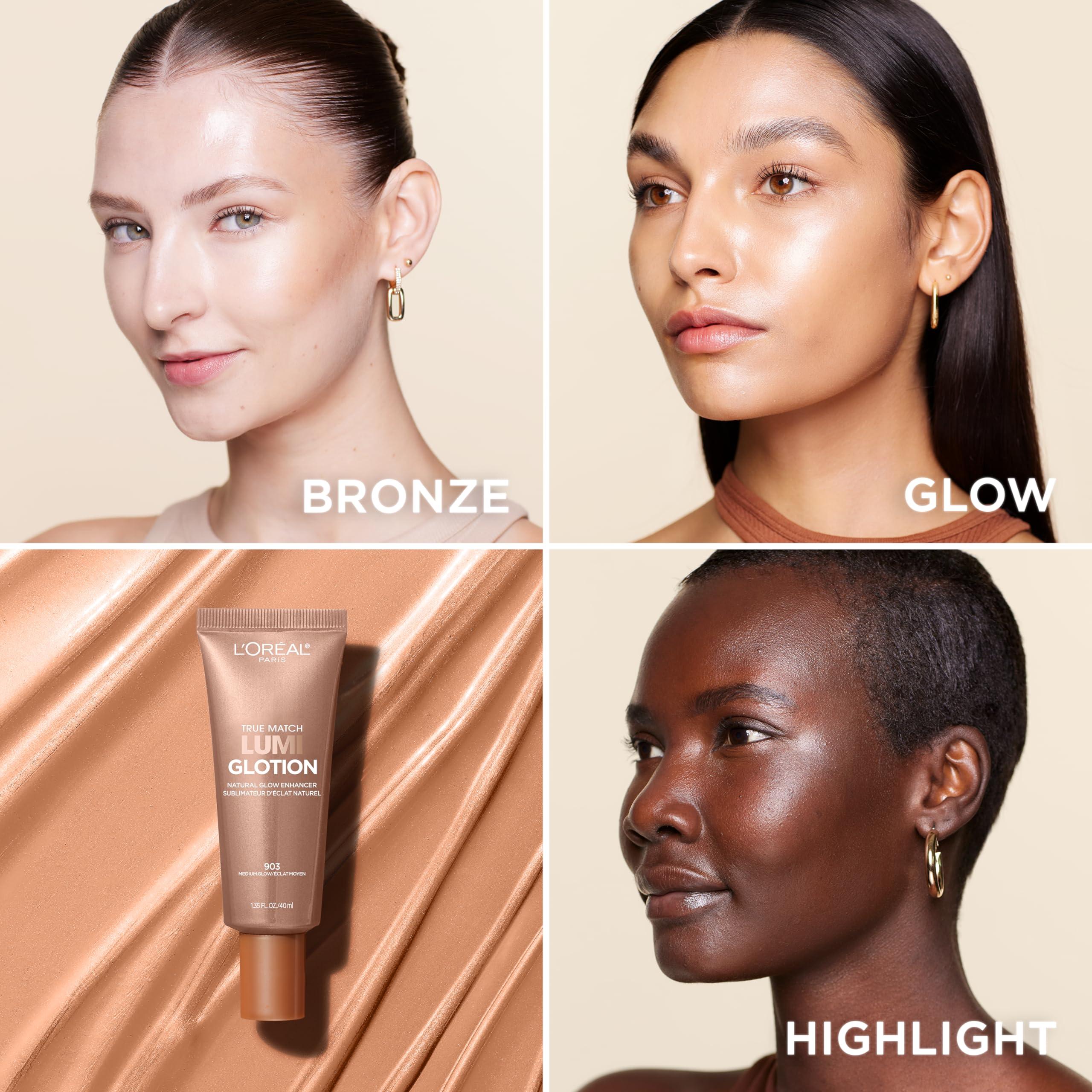L'Oreal Paris Makeup True Match Lumi Glotion, Natural Glow Enhancer, Illuminator Highlighter, Bronzing Drops For a Sun-Kissed Glow, 903 Medium - Image 7