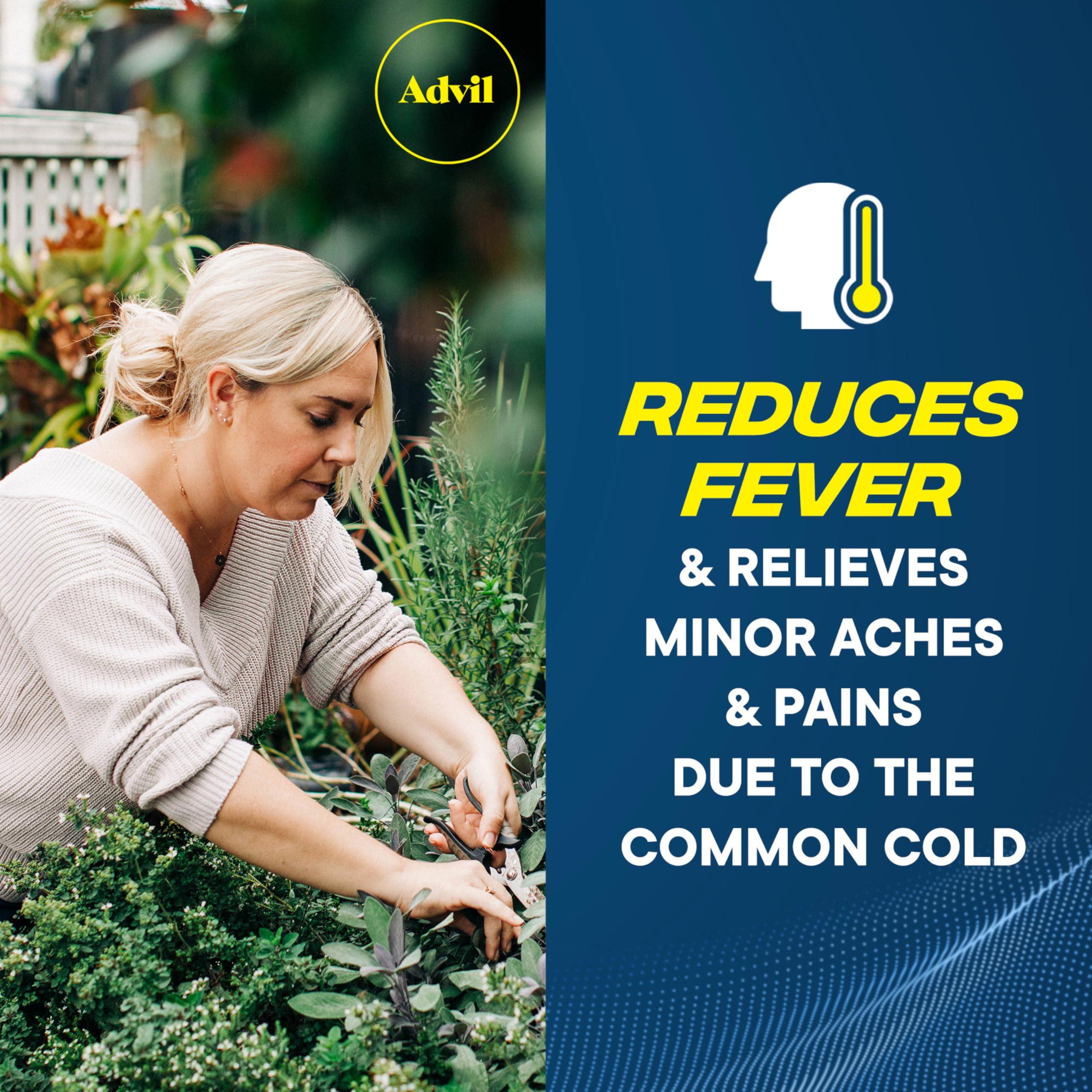 Advil Pain Reliever and Fever Reducer, Pain Relief Medicine with Ibuprofen 200mg for Headache, Backache, Menstrual Pain and Joint Pain Relief - 300 Coated Tablets - Image 6