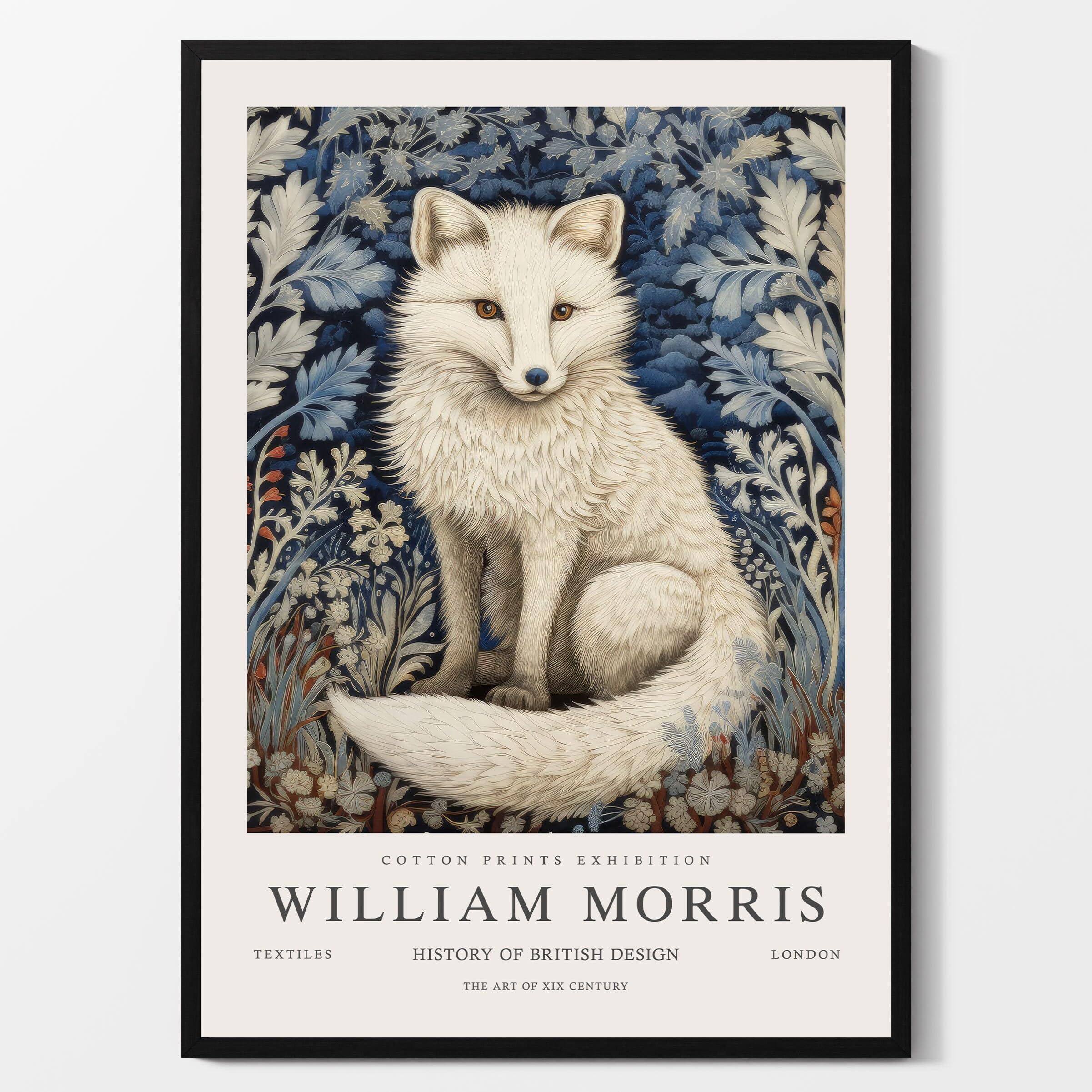 William Morris Print, William Morris Exhibition Print, William Morris Poster, Vintage Wall Art, Textiles Art, Vintage Poster, Arctic Fox Art Unframed #193 16x24 Inches - Image 9