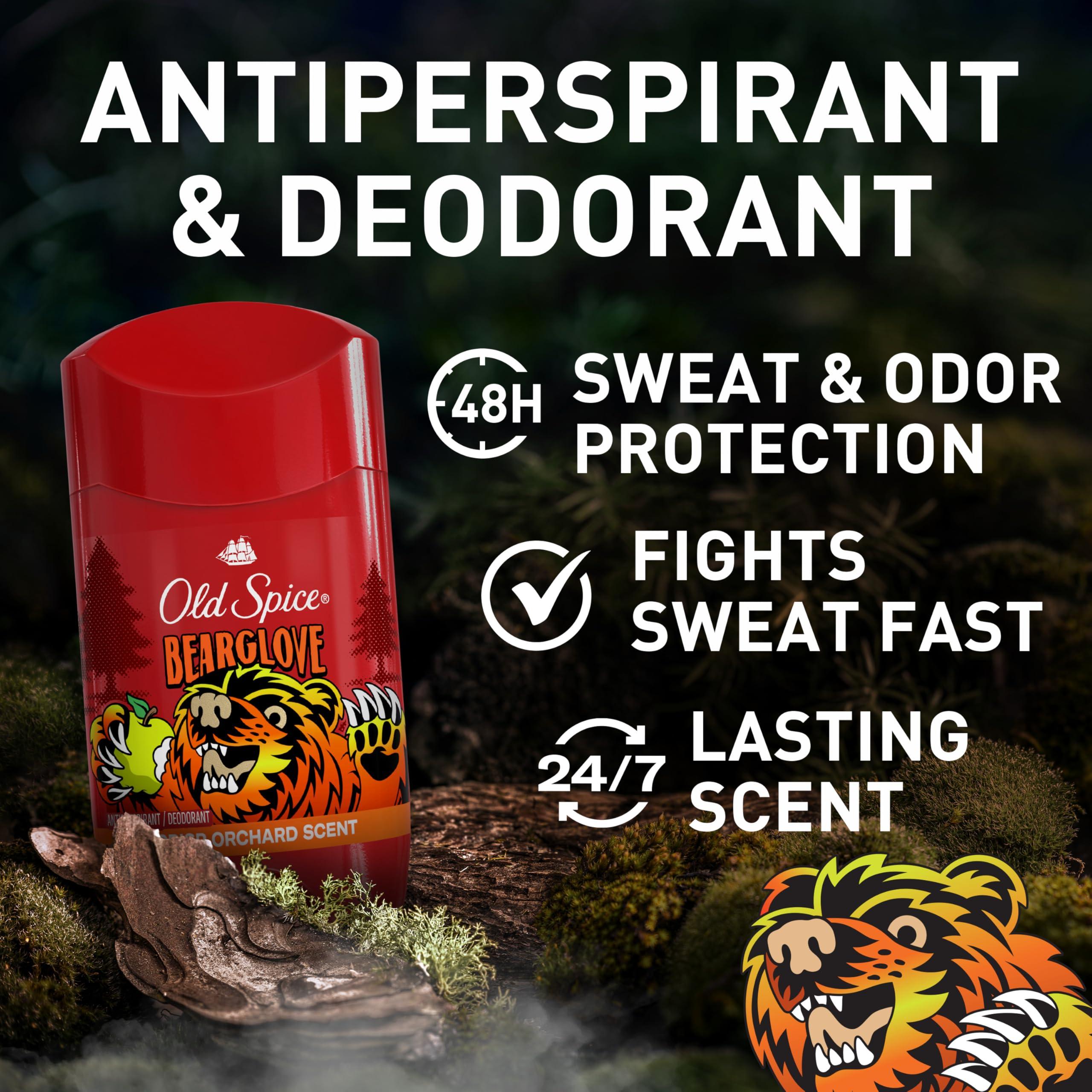 Old Spice Aluminum Free Deodorant for Men, 24/7 Odor Protection, 24/7 Freshness & Lasting Scent, Goes on Clear, Bearglove with Crisp Orchard Scent, 2.6 oz - Image 2