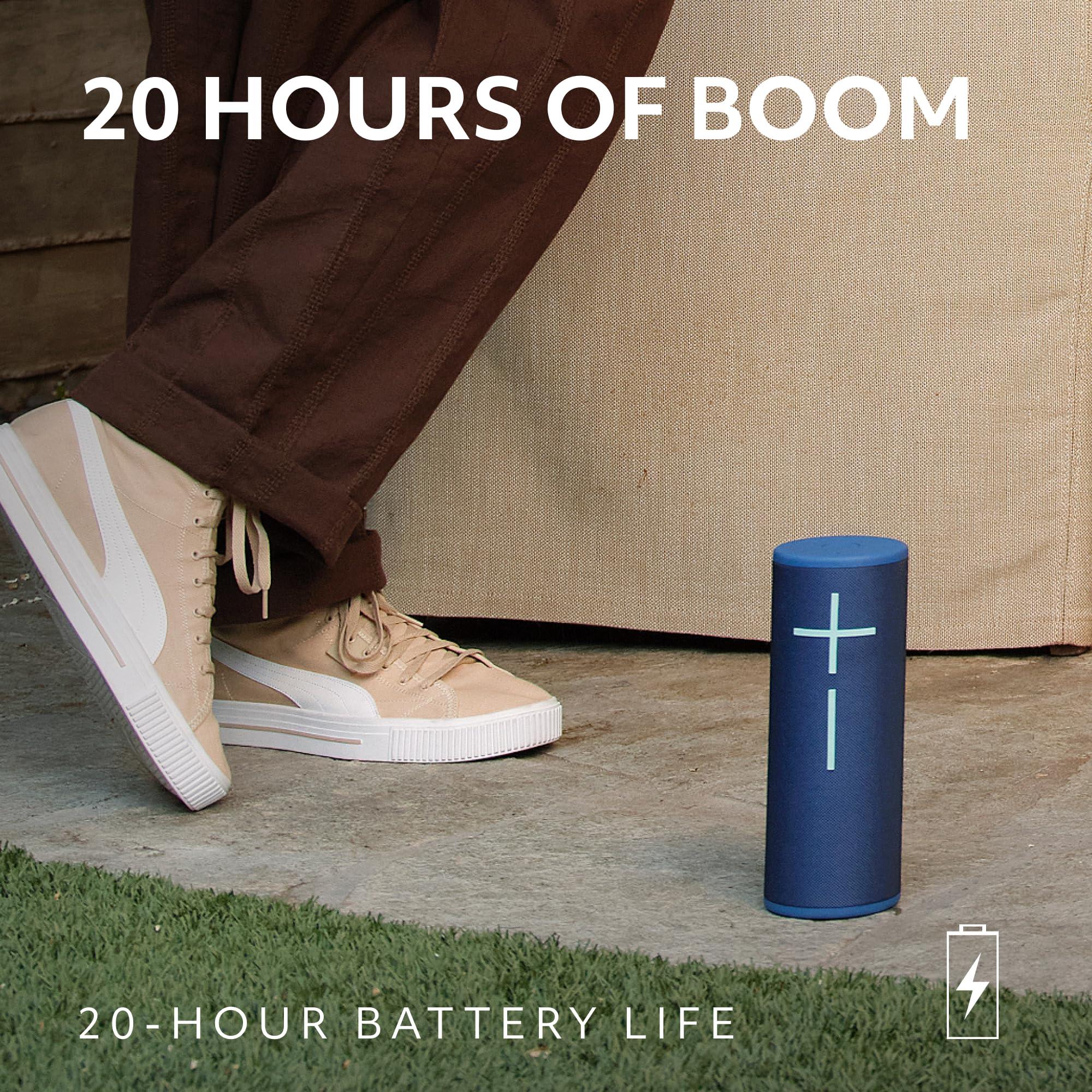 Ultimate Ears MEGABOOM 4 Portable Waterproof Bluetooth Speaker, 360-Degree Sound, Thundering Bass, 147ft Range, 20-Hour Battery, Floating Speaker - Blue - Image 3