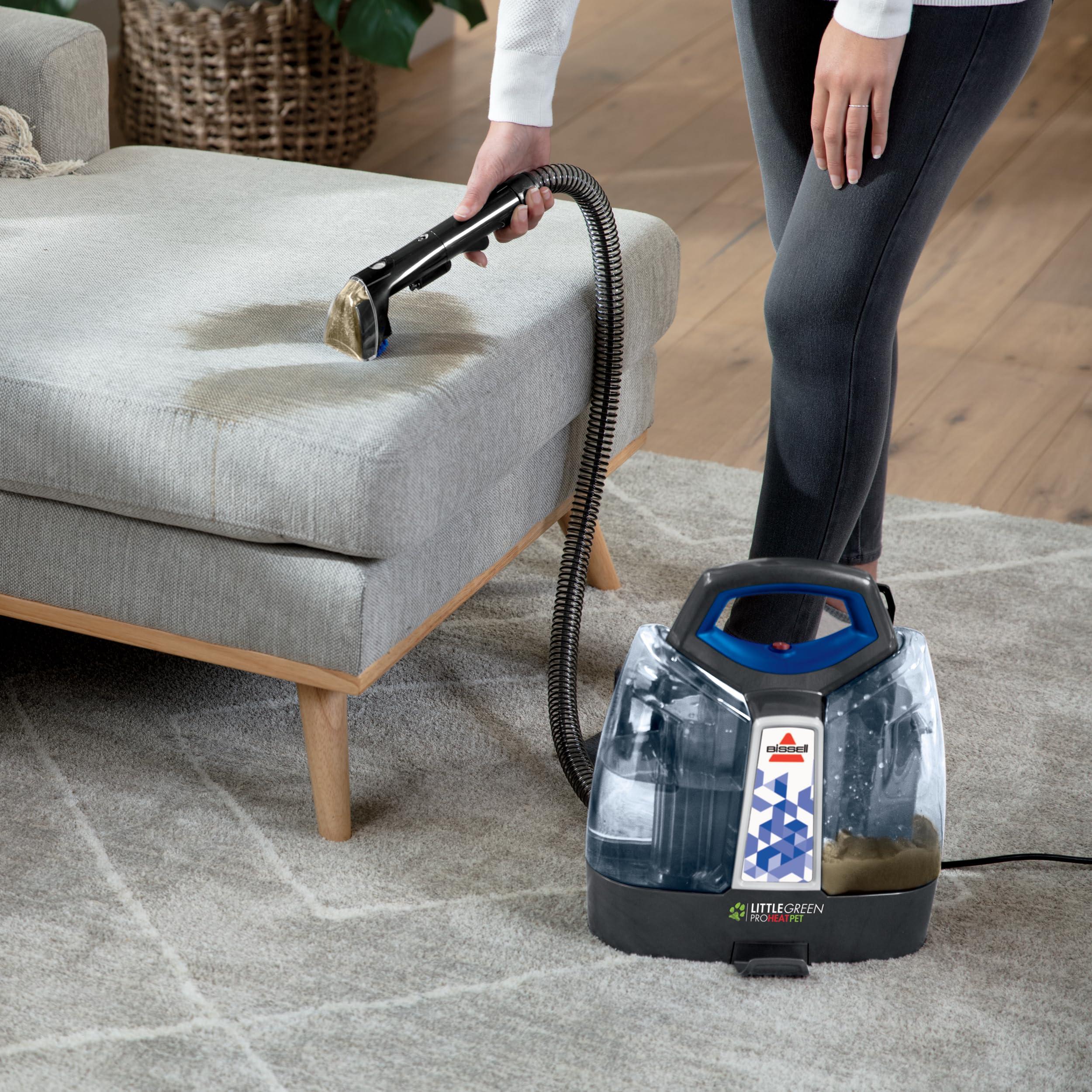 BISSELL Little Green Proheat Portable Deep Cleaner/Spot Cleaner and Car/Auto Detailer with self-Cleaning HydroRinse Tool for Carpet and Upholstery, Purple - Image 4