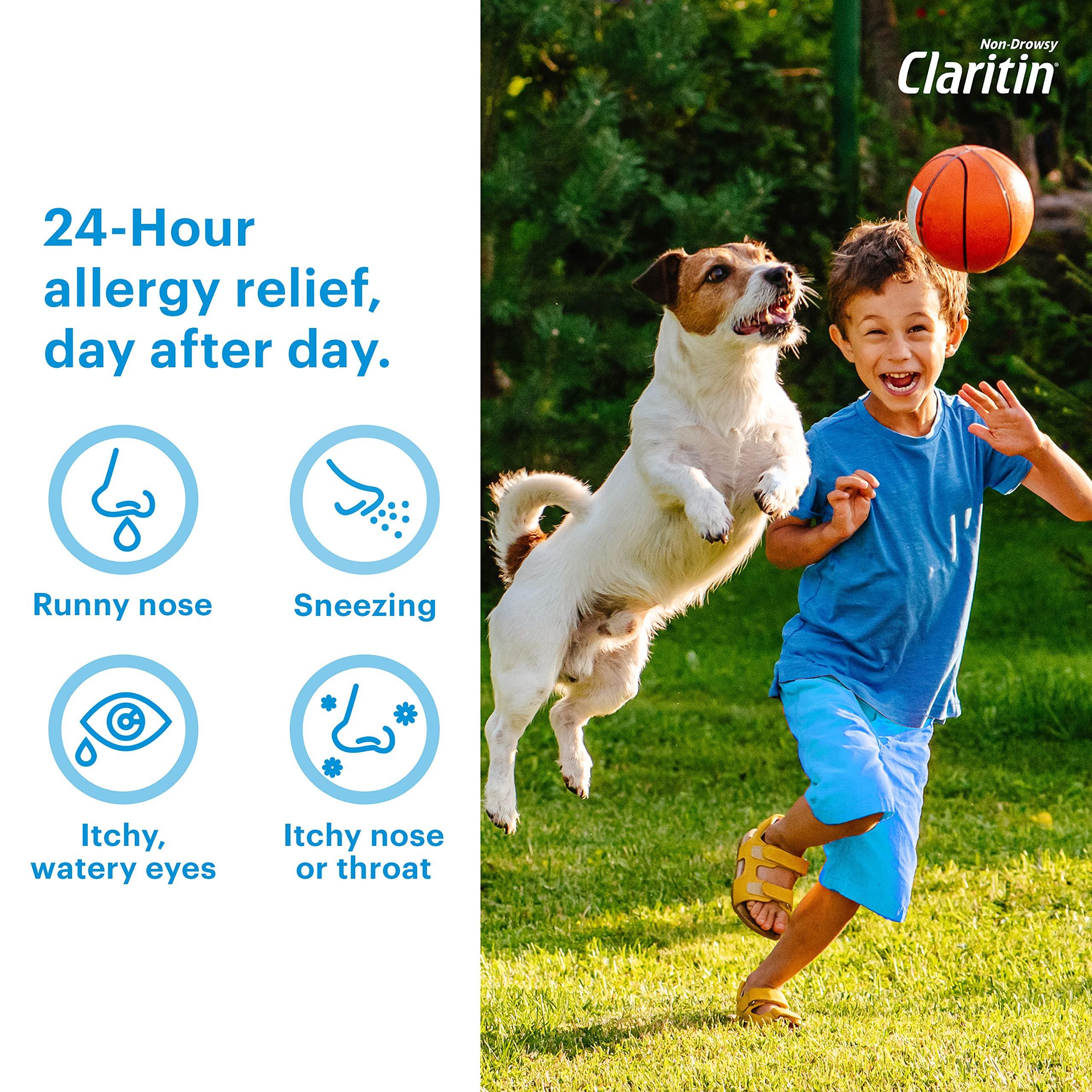 Children's Claritin Chewables 24 HR Children Allergy Medicine, Grape, 60 Count - Image 7