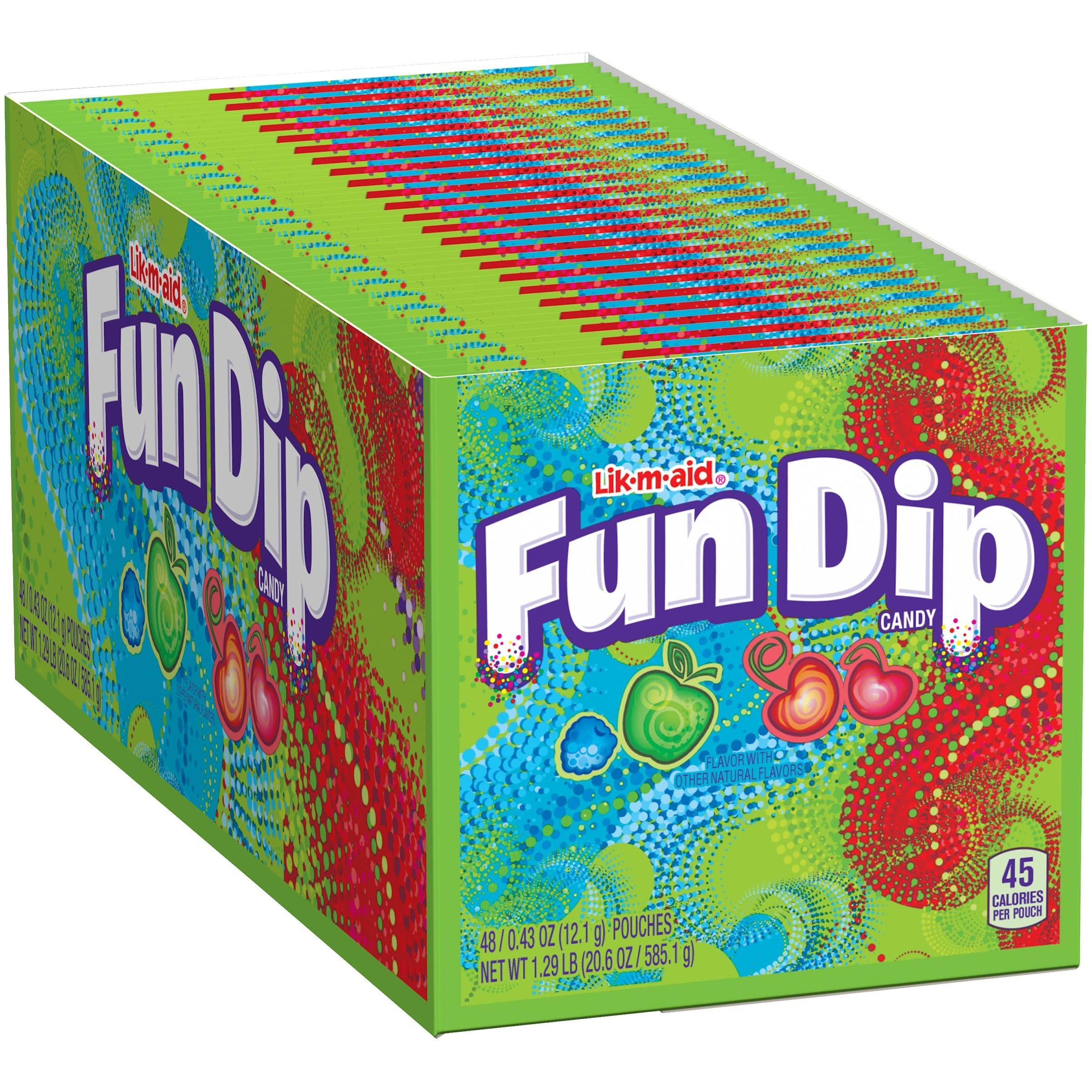 Wonka Fun Dip, Assorted Flavor Party Pack, 0.43 Ounce Packets (48 Count) - Image 4