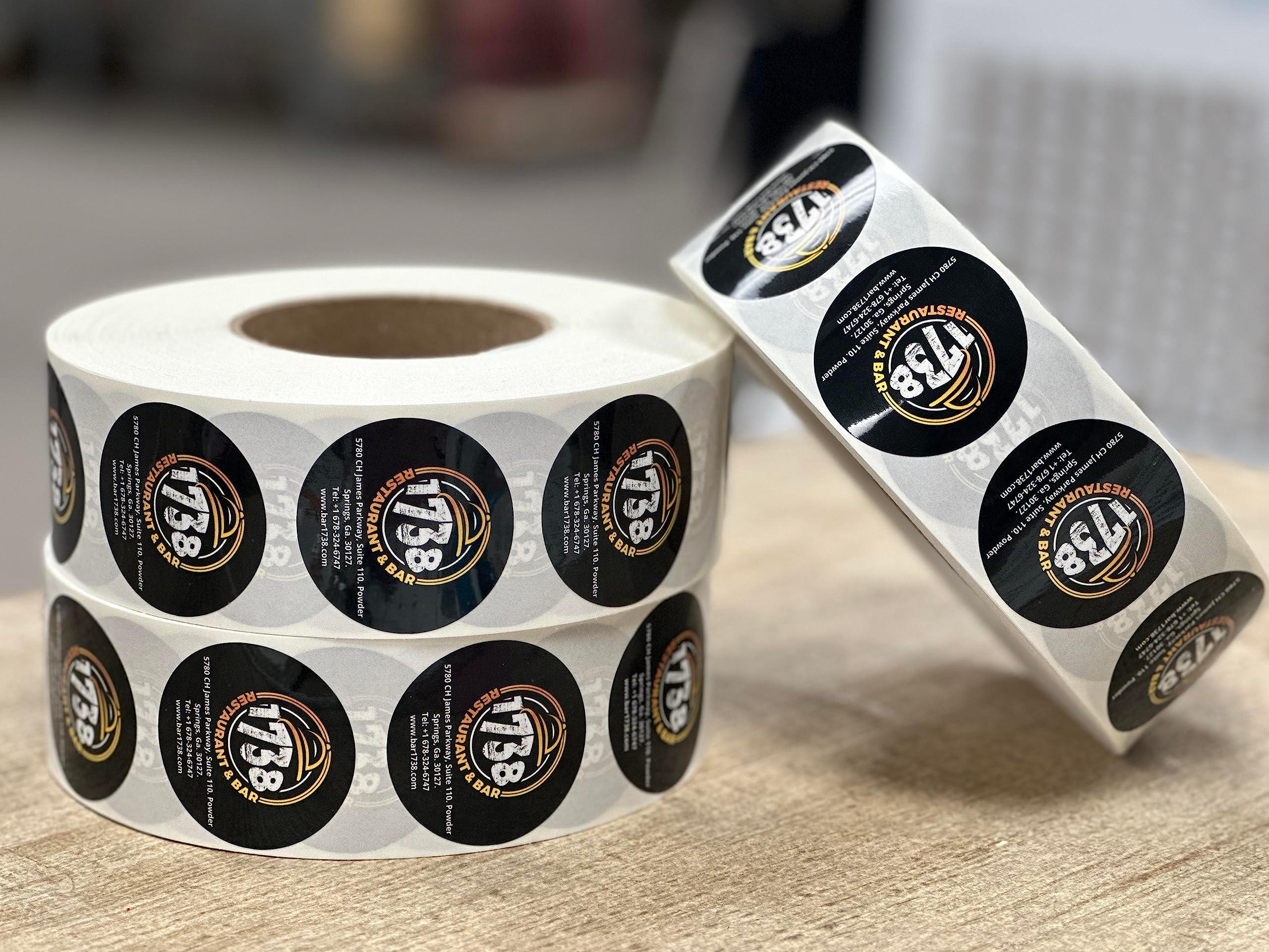 Customize Your own Stickers/Labels with Any Design and Logo-Personalize Your Business stickers-50+ roll Variety of Shapes, Sizes, Backgrounds, and Text Options - Image 9