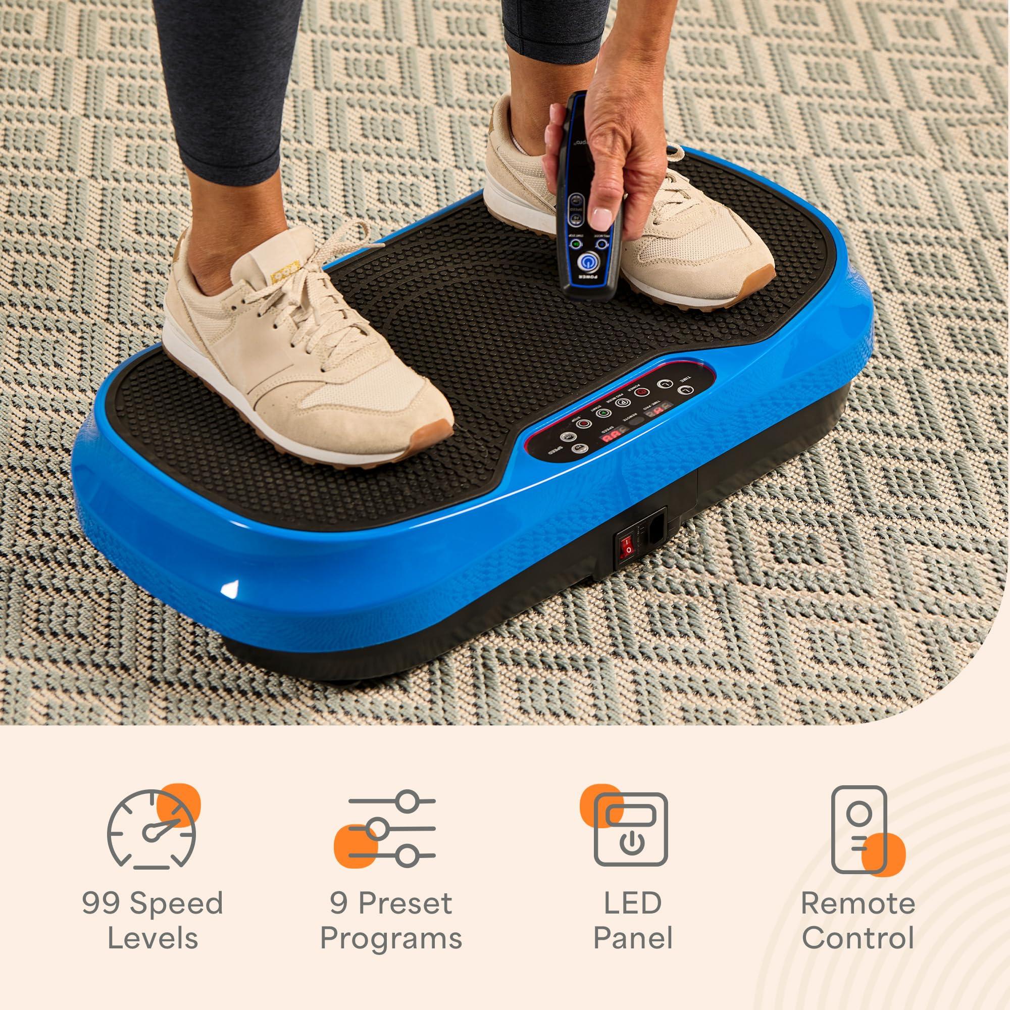 LifePro Waver Mini Vibration Plate Exercise Machine – Portable Full Body Vibration Platform for Home & Travel Workouts, Weight Loss, Toning & Wellness, with 2 Loop Bands & 4 Resistance Bands - Image 5
