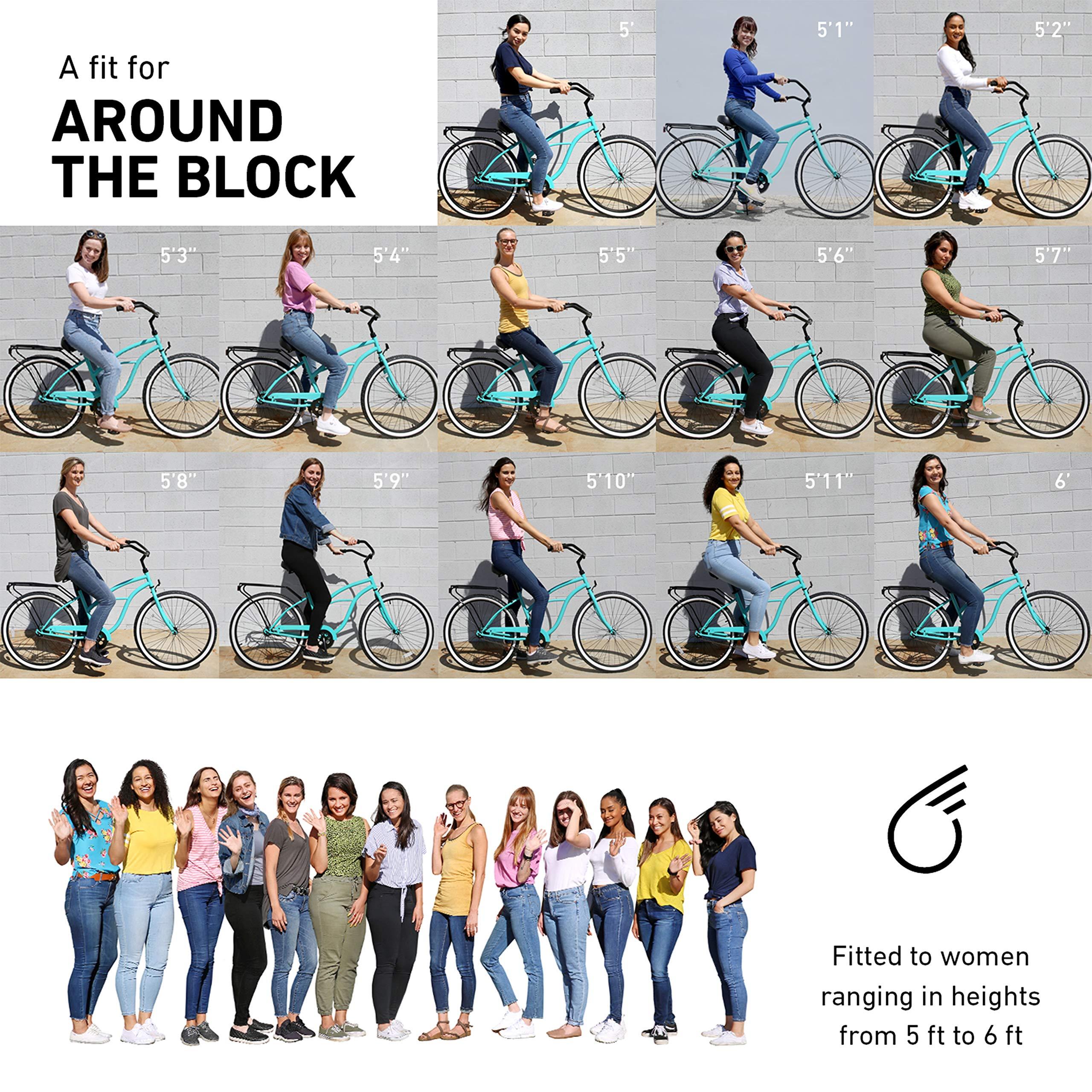 sixthreezero Around The Block Women's Beach Cruiser Bike - Image 4