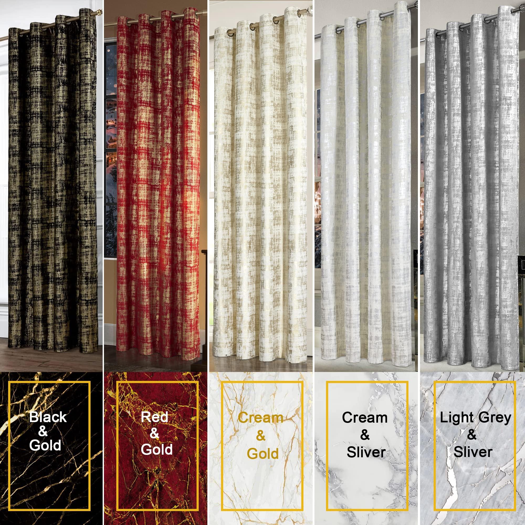 Light Silver Gray Velvet Curtains 96 Inches Long for Living Room 2 Panel Set Shimmer Glitter Shiny Abstract Textured High End Chic Luxurious Fancy Decorative Curtain for Bedroom 52x96 Inch Length - Image 7