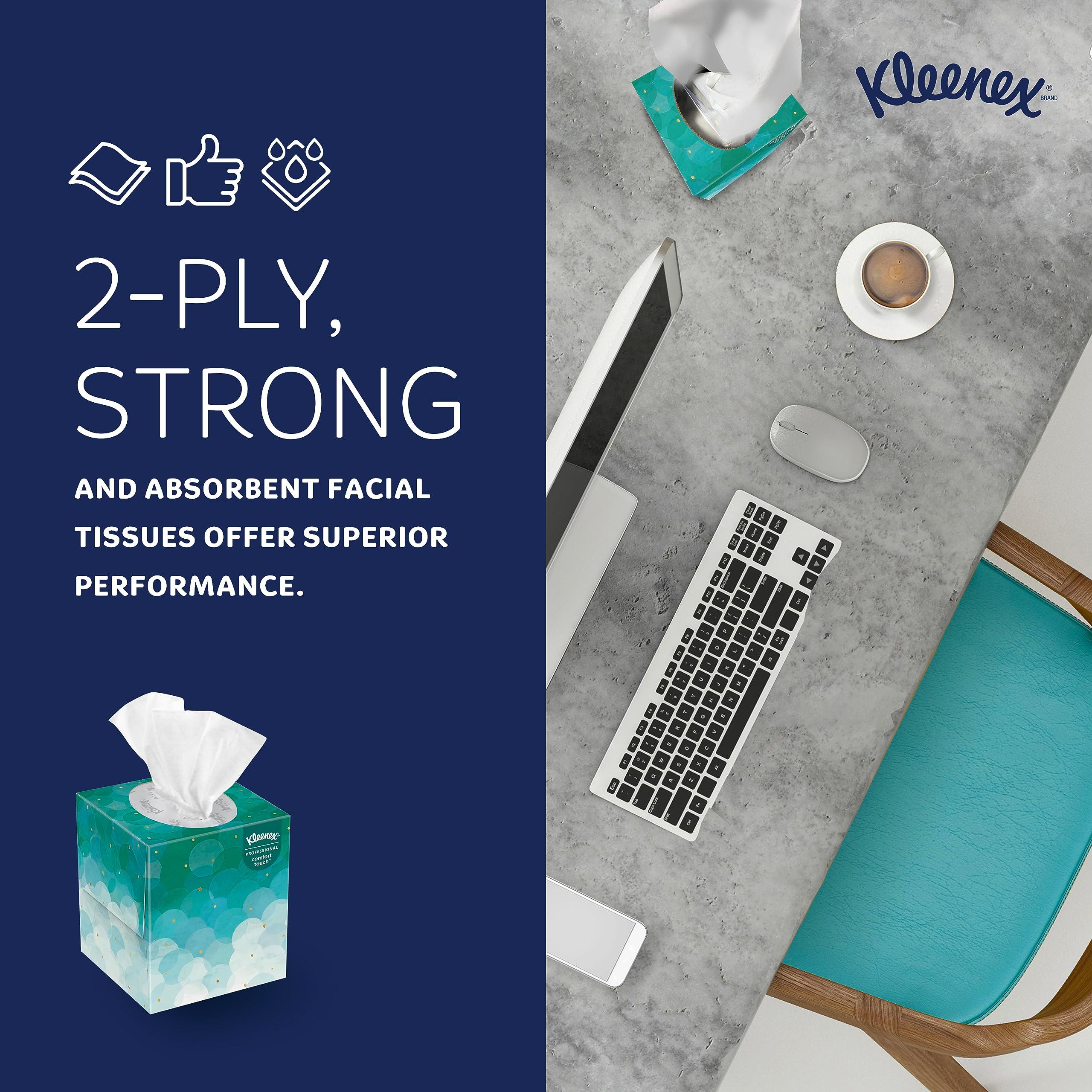 Kleenex Professional Facial Tissue, Bulk (21270), 2-Ply, White, Upright Cube Boxed Format, Designed for Business (90 Tissues/Box, 36 Boxes, 3,240 Sheets/Case) - Image 5