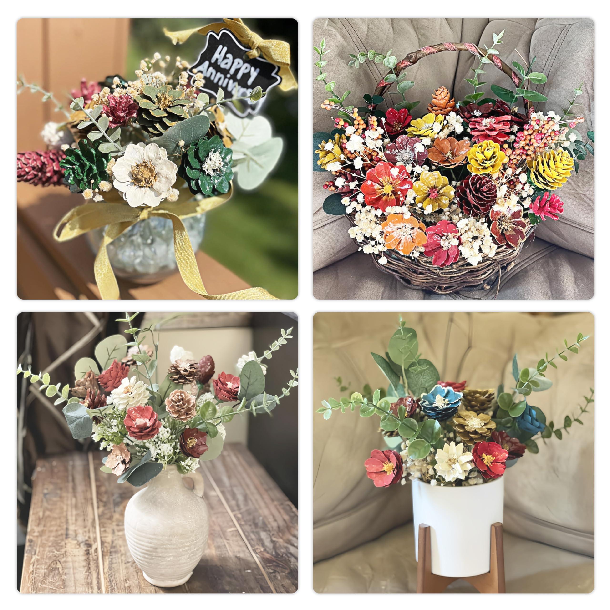 Tiyard 18pcs Eucalyptus Stems Artificial Eucalyptus Leaves Stems Artificial Fake Flowers for Home Office Flowers Bouquet Centerpiece Wedding Decoration Christmas Decor 2025 - Image 4