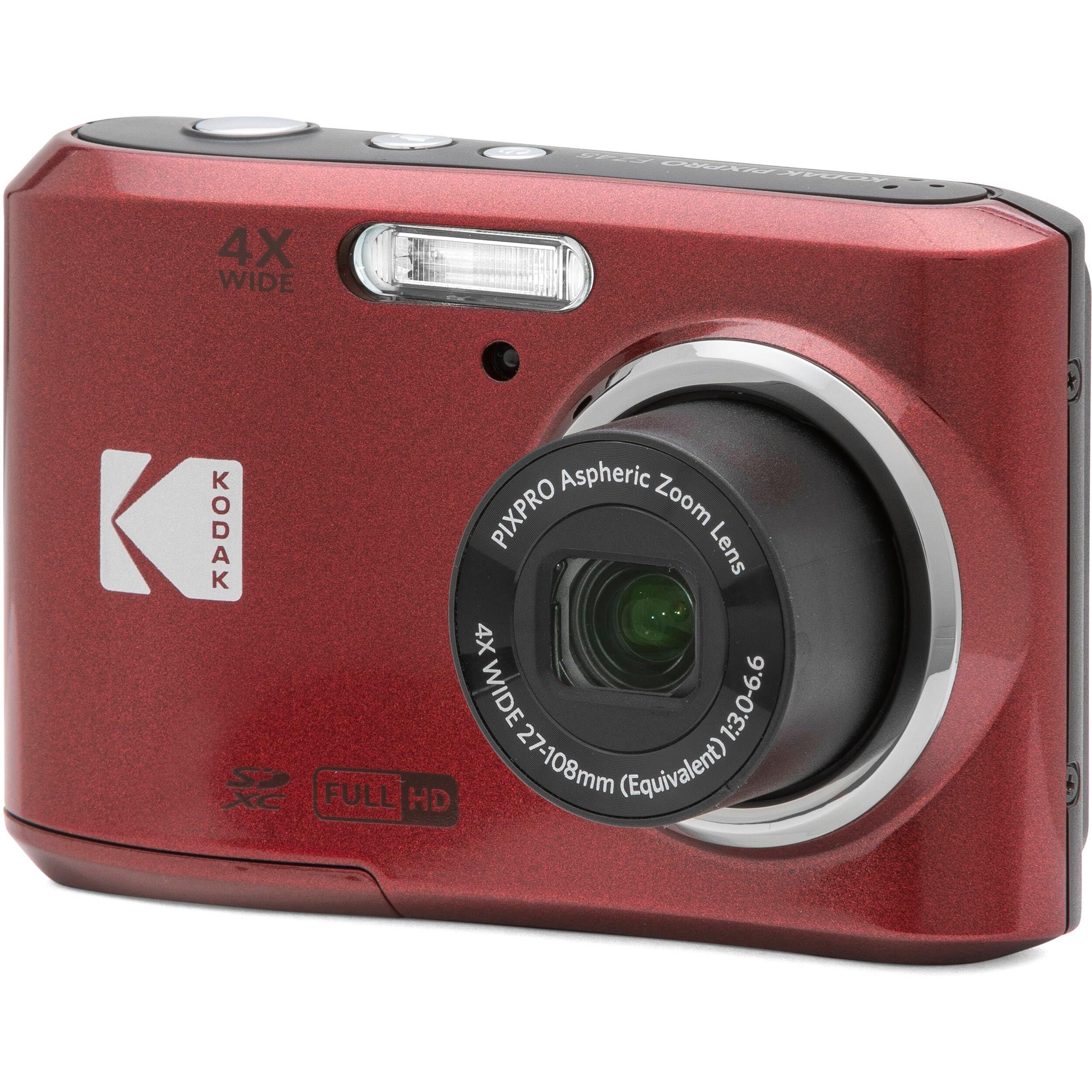 Kodak PIXPRO FZ45 16MP Digital Camera 4X Optical Zoom 27mm Wide Angle 1080P Full HD Video 2.7" LCD Camera (Red) + 64GB Card and Reader + Case + Memory Wallet + Tripod + Cleaning Bundle - Image 5