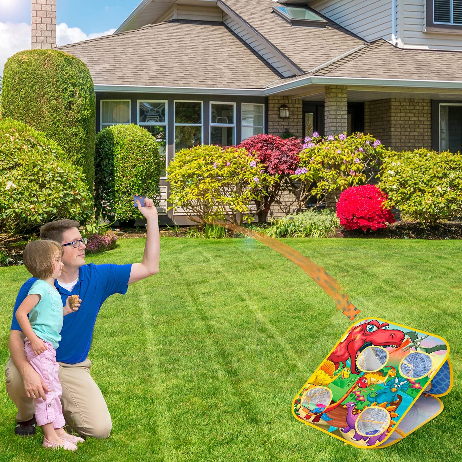 Bean Bag Toss Game for Kids - Cornhole Board Outdoor Toys for Toddlers -Party Activities Carnival Outside Yard Backyard Beach Lawn Games Toy for Kid Boys Girls Age 3 4 5 6 7 8 Year Old Birthday Gifts - Image 8