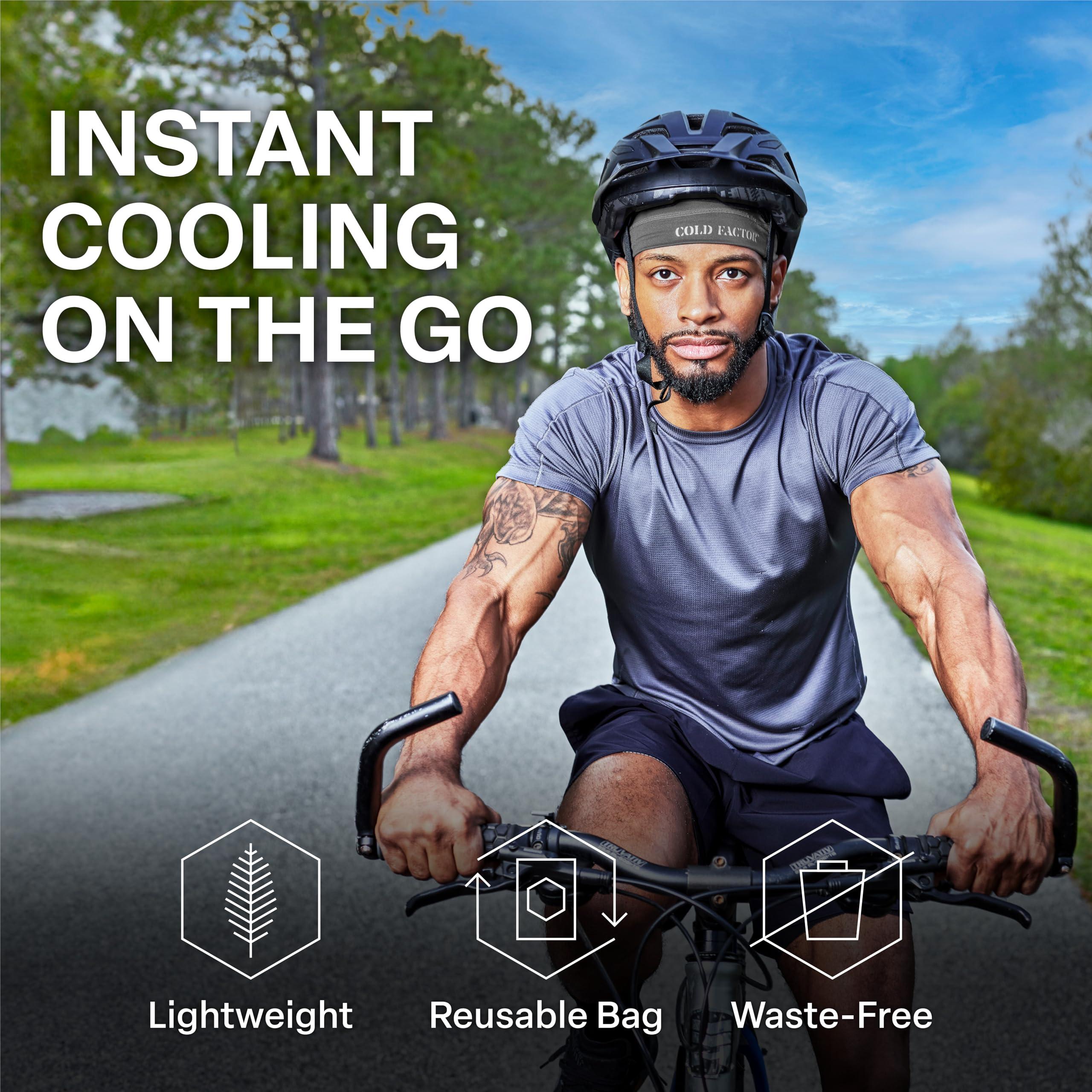 COLD FACTOR Instant Cooling Skull Cap and Helmet Liner 2 Pack | UPF 50+ | Chemical-Free Evaporative Cooling | Lasts 2+ Hours - Image 5