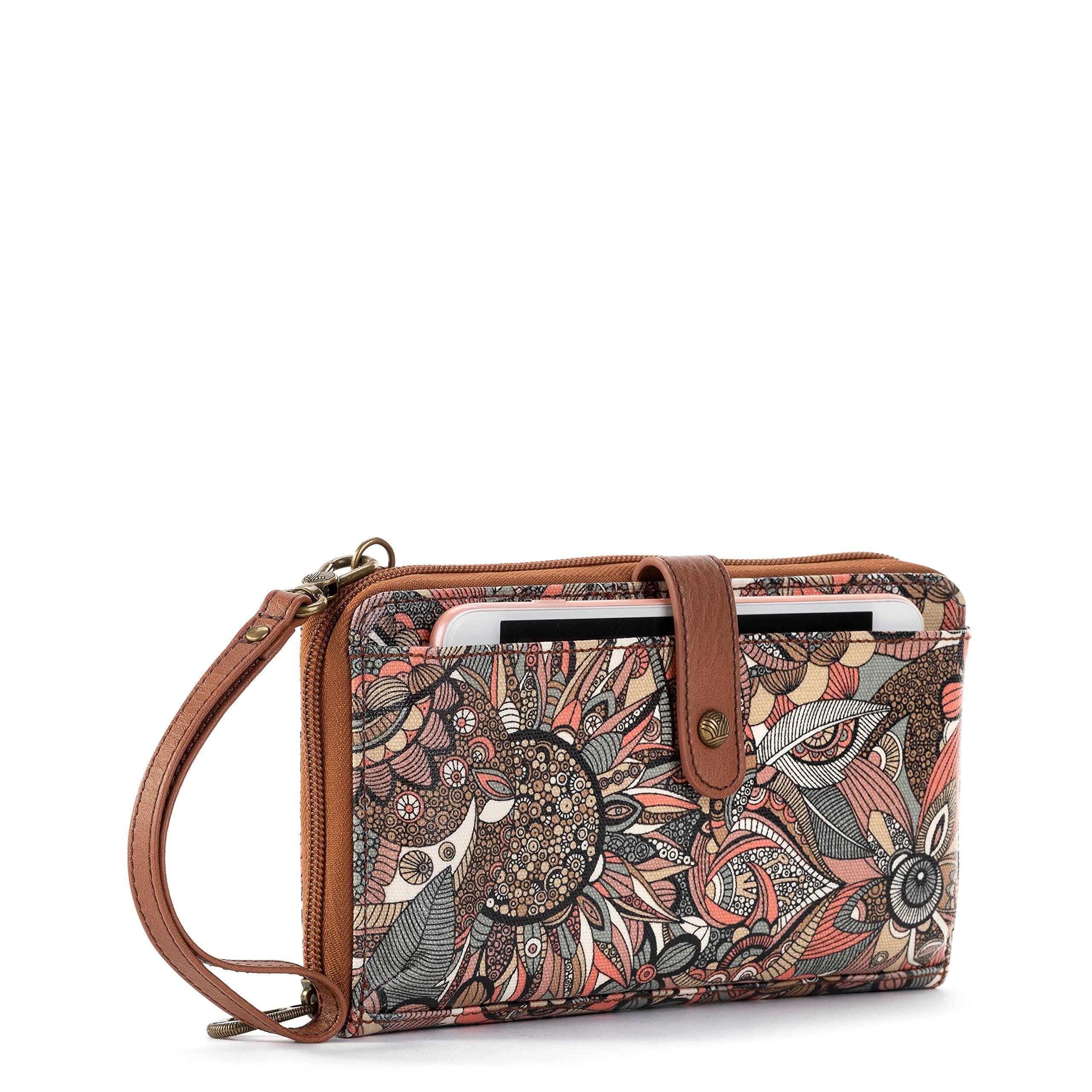 Sakroots Artist Circle Smartphone Crossbody in Eco Twill, Detachable Wristlet Strap - Image 3