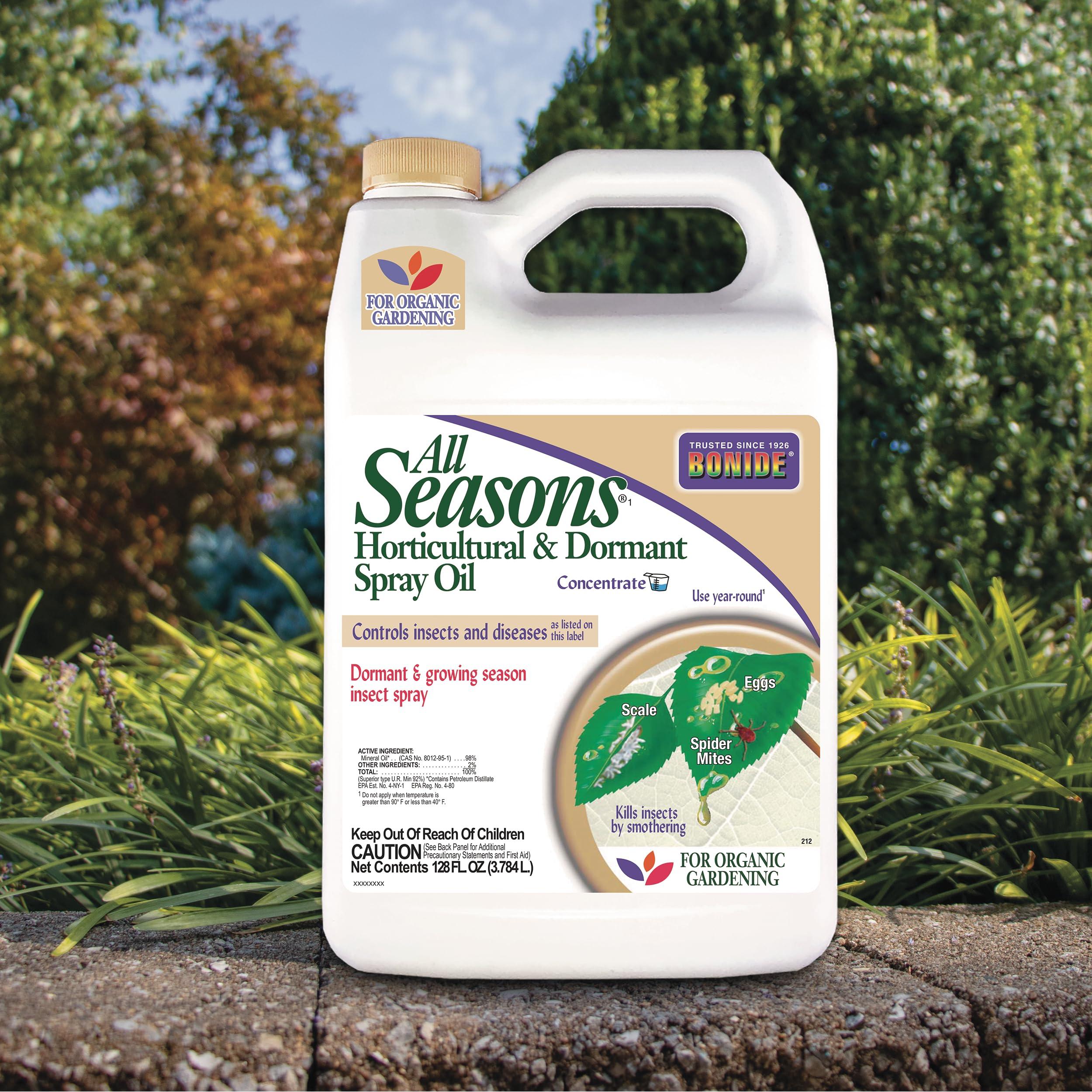 Bonide All Seasons Horticultural & Dormant Spray Oil, 128 oz Concentrate, Disease Prevention and Insect Killer for Organic Gardening - Image 2