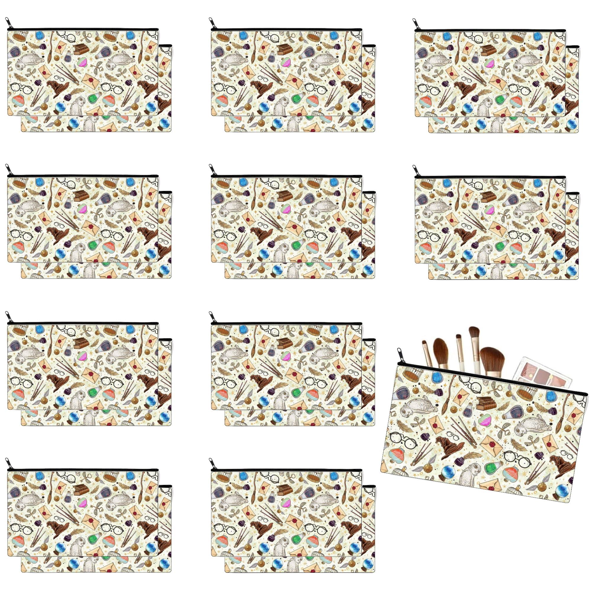 Echoglimmer 20 PCS Makeup Bag Wizard Harry Party Favors, Gift Bags, Harry Party Supplies, Fans Makeup Bag, Decorations Gift Bag, Harry Birthday Party Favors, Party Bags - H2