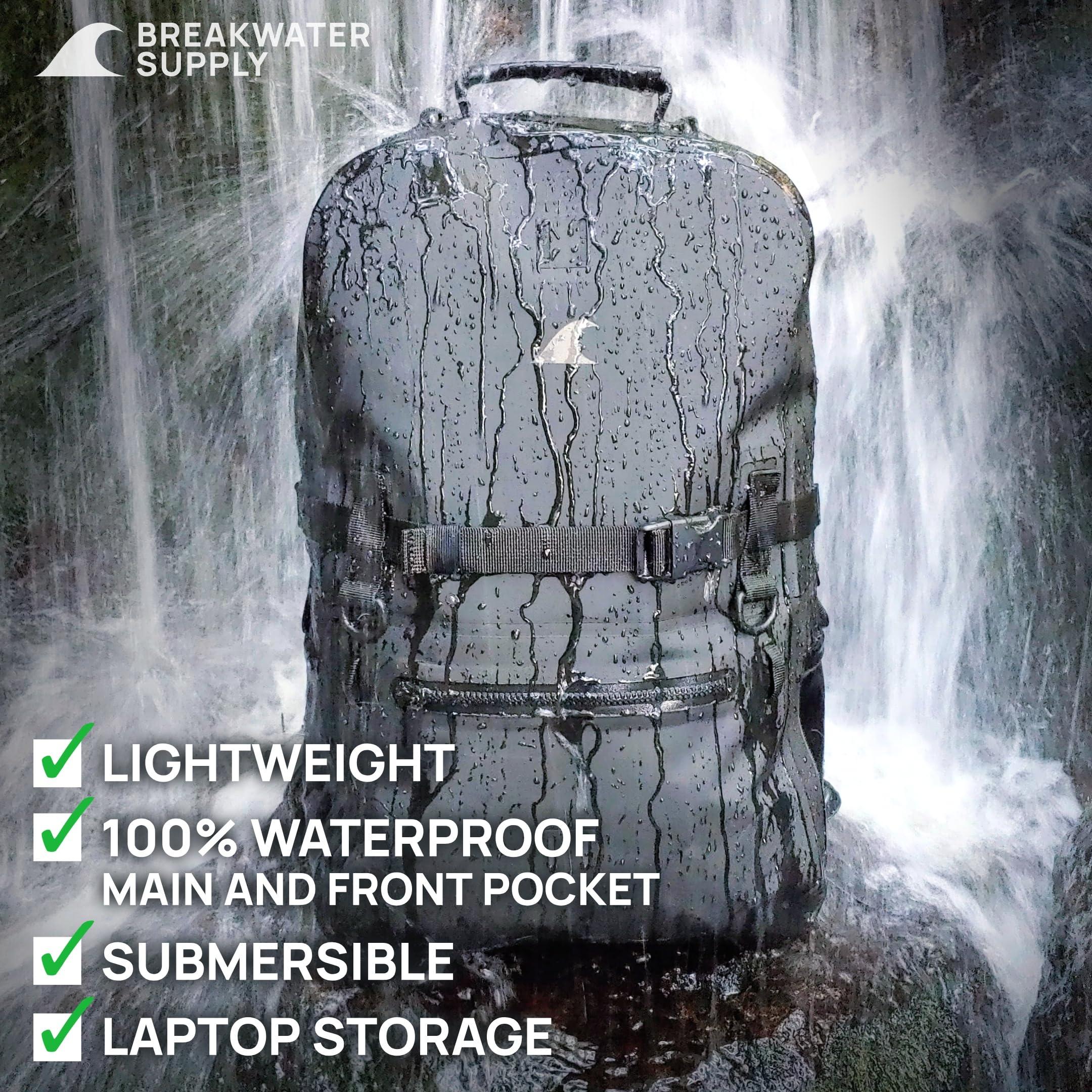 Breakwater Supply™ 100% Waterproof Submersible Backpack, Laptop Bag, Airtight Zippers | Travel Outdoors | Fogland 25L 20L 15L - Image 6