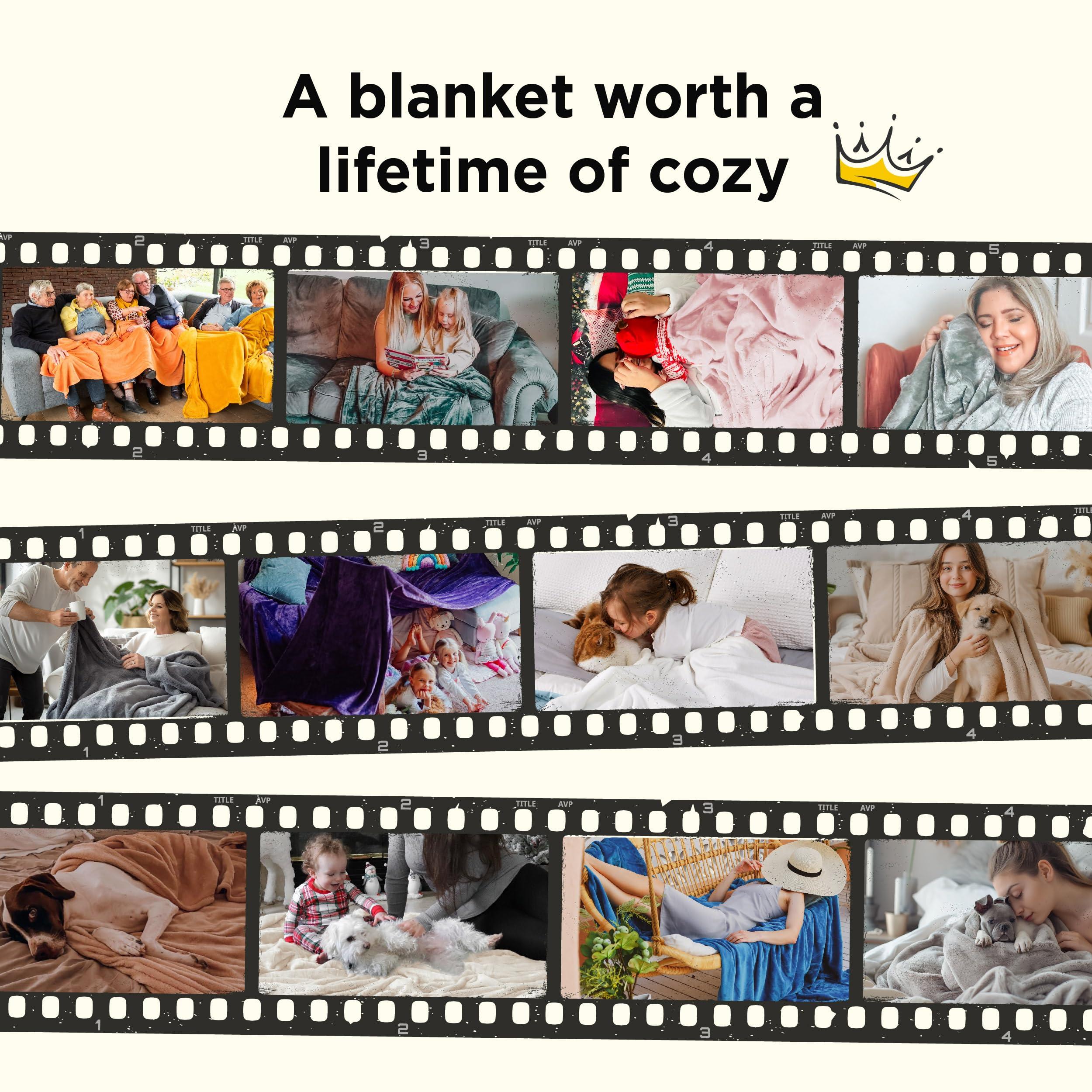 Bedsure Fleece Bed Blankets Queen Size Grey - Soft Lightweight Plush Fuzzy Cozy Luxury Blanket Microfiber, 90x90 inches - Image 6