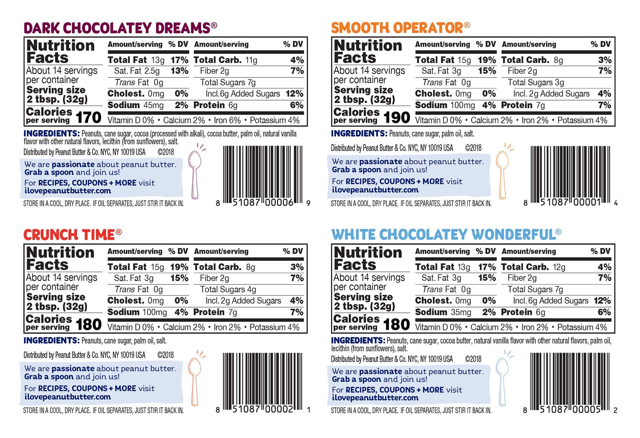 Peanut Butter & Co. Variety Pack, Non-GMO Project Verified, Gluten Free, Vegan, 16 Ounce (Pack of 4) - Image 2