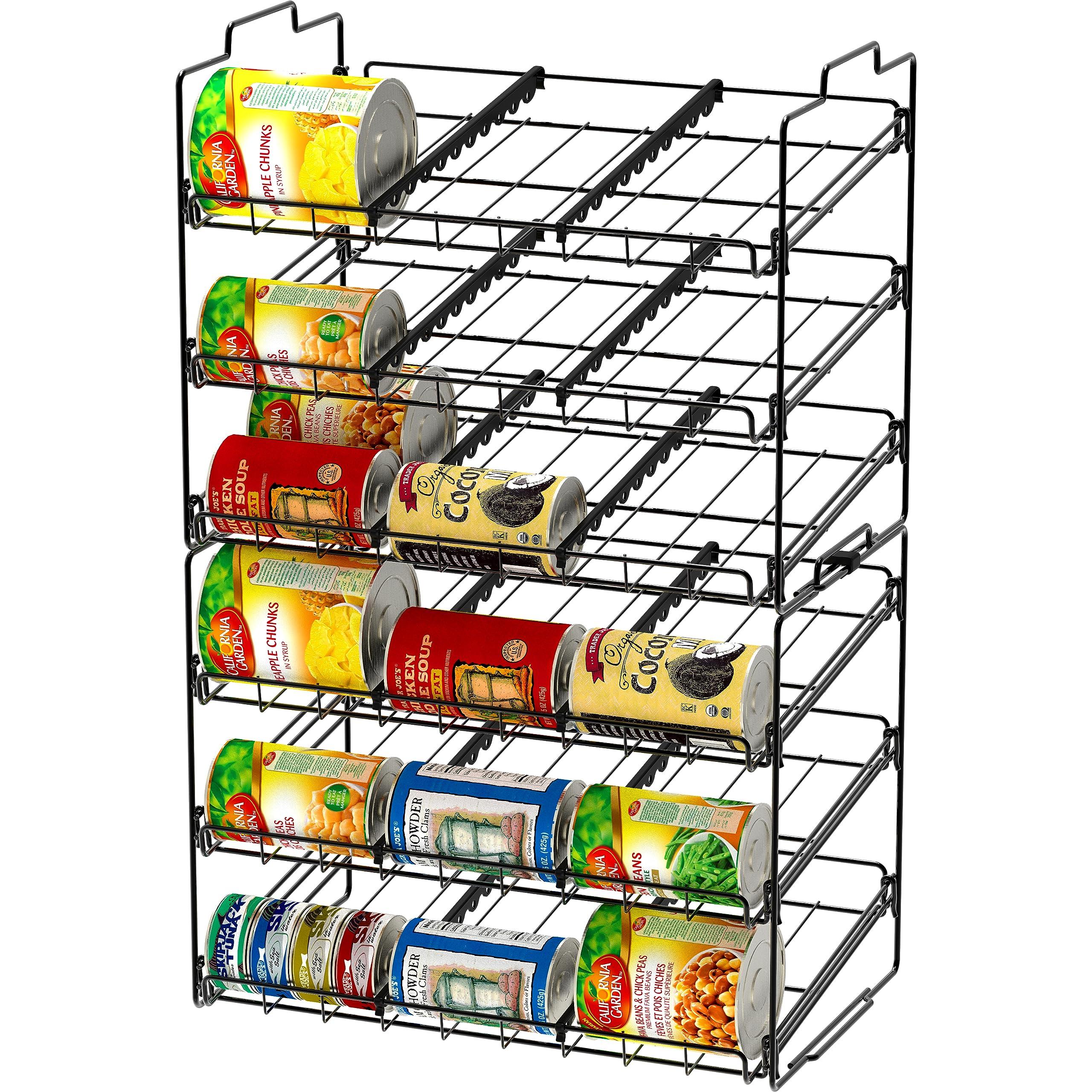 Deco Brothers Stackable Can Rack Organizer for Kitchen and Pantry, 3 Tier, Black - Image 7