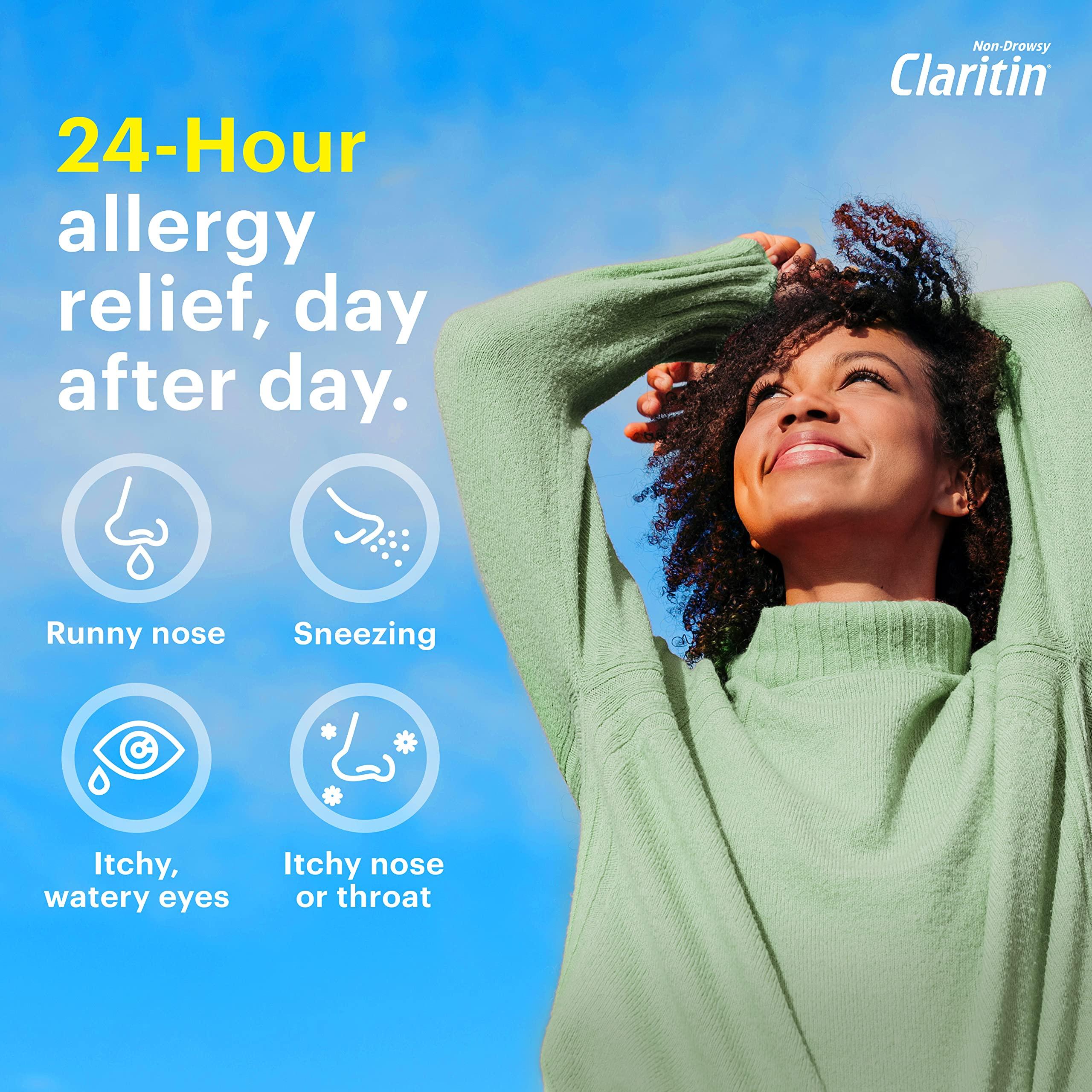Claritin 24 HR Non Drowsy Allergy Medicine, Loratadine antihistamine tablets, 30 Ct - Image 4
