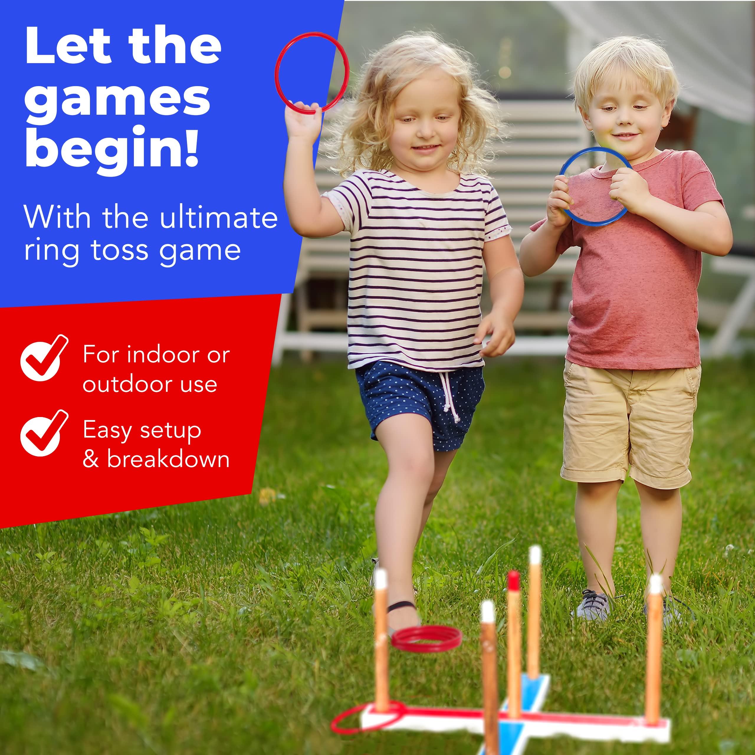 Elite Sportz Ring Toss Games for Kids - Outdoor Yard Game for Adults & Family - Backyard Toys, Outdoor Game, Backyard Games, Lawn Games for Kids Ages 4-8 - Image 3