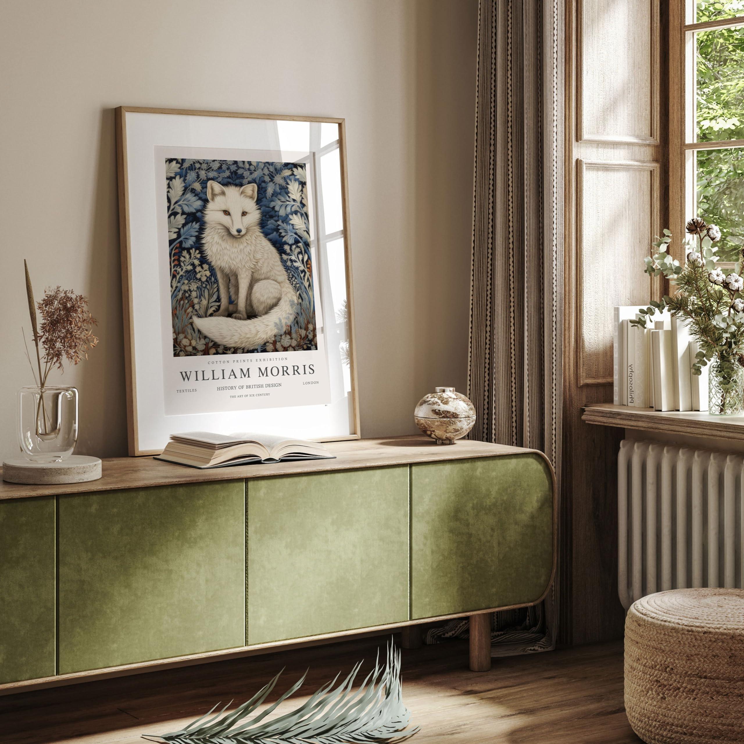 Generic Christabel StoreUS William Morris Print, William Morris Exhibition Print, William Morris Poster, Vintage Wall Art, Textiles Art, Vintage Poster, Arctic Fox Art Unframed #193, white - Image 2