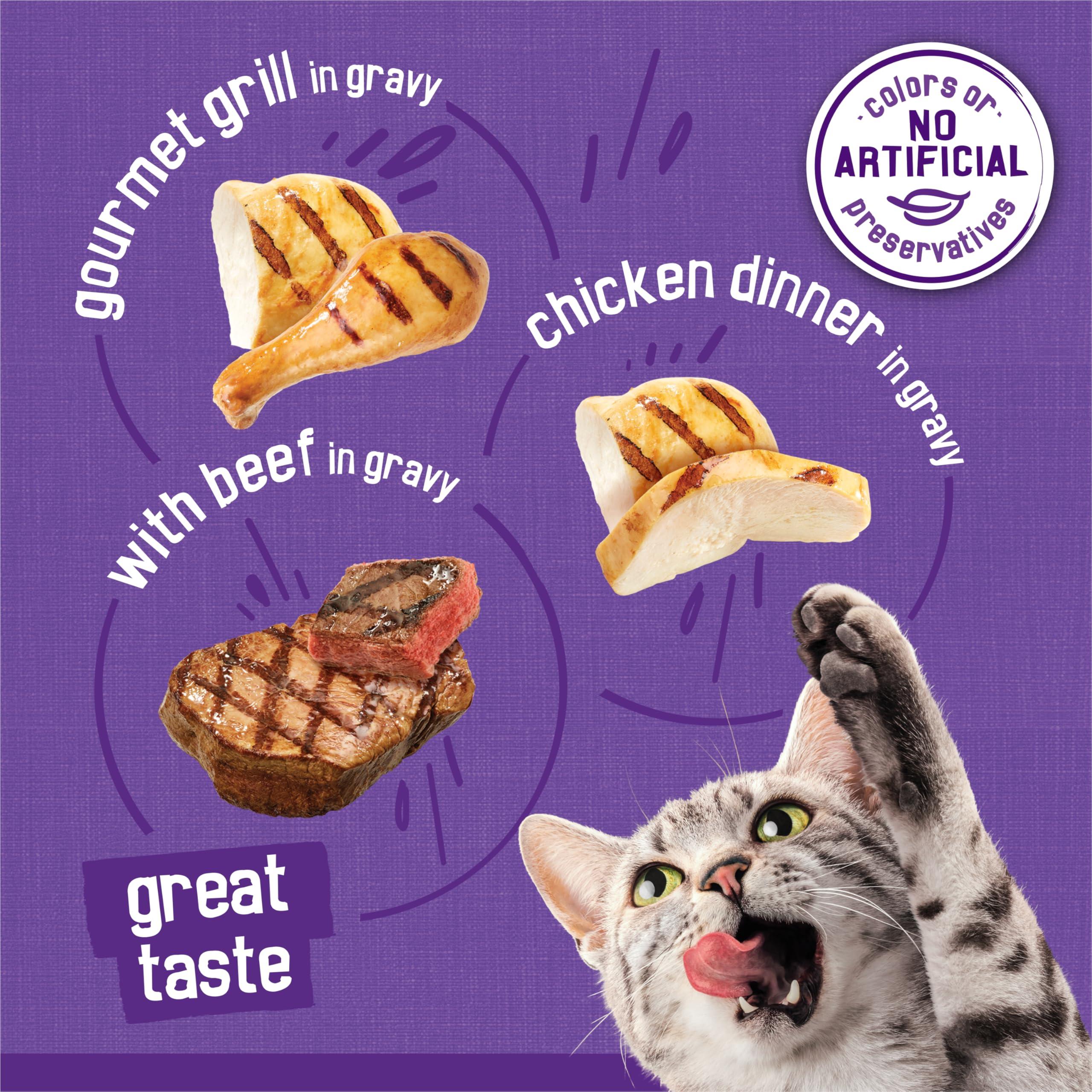 Purina Friskies Gravy Wet Cat Food Variety Pack, Meaty Bits - (Pack of 24) 5.5 oz. Cans - Image 6