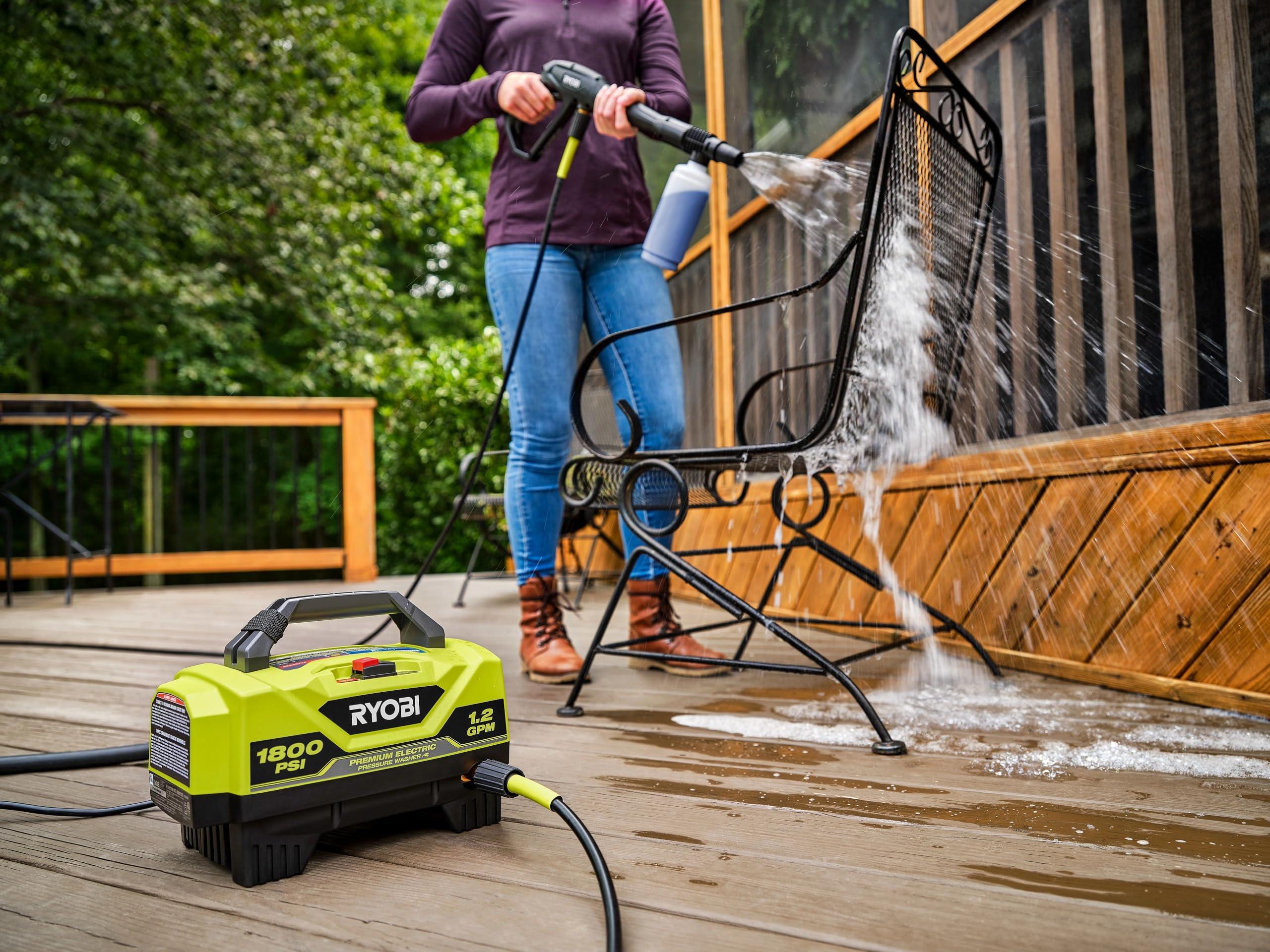 RYOBI 1,800 PSI 1.2 GPM Electric Pressure Washer, RY141820VNM - Image 3