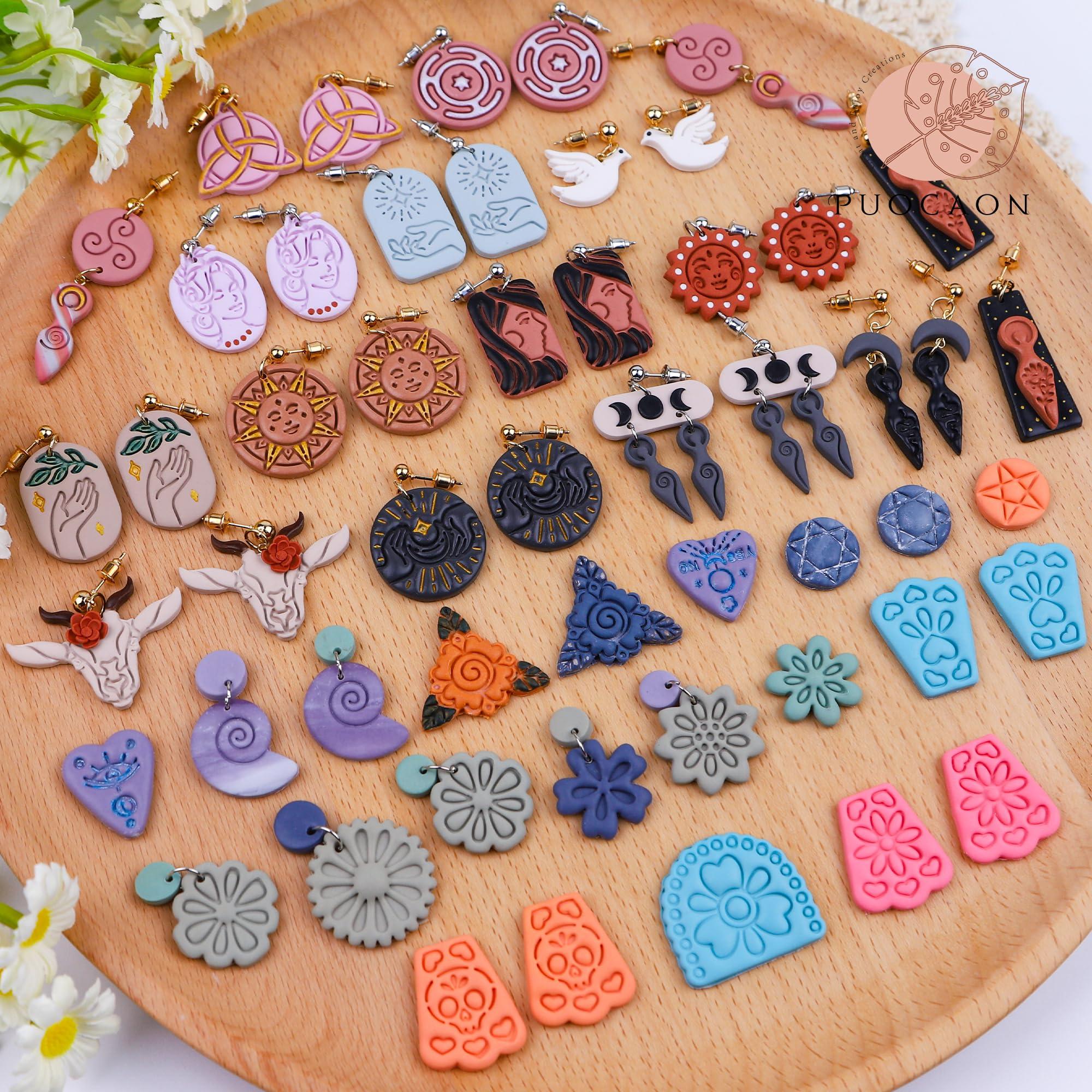 Puocaon Uppercase Letter Clay Cutters - 26 Letters Clay Cutters for Polymer Clay Jewelry Making, Modern Resin Material, Adults - Image 5