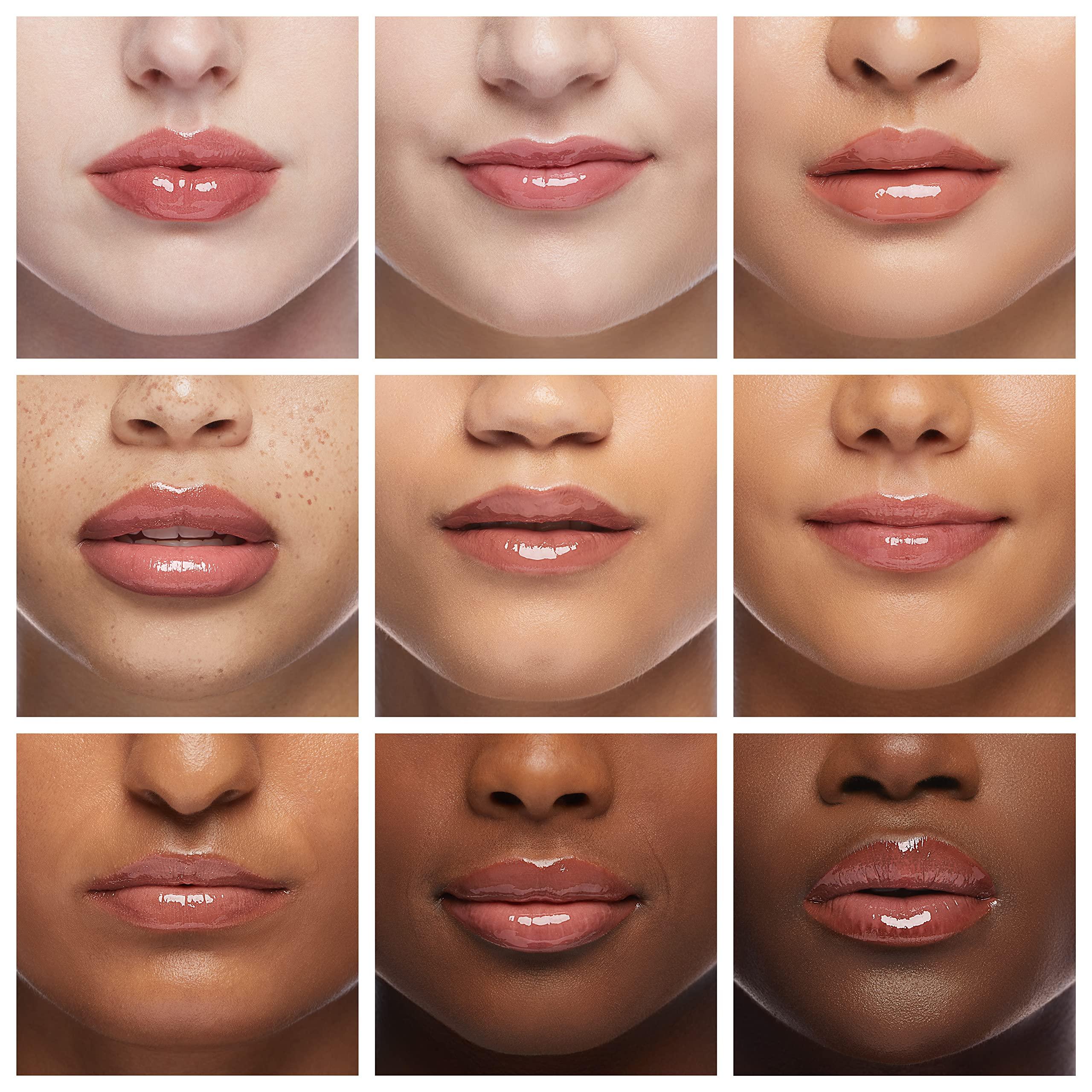 BANGFENG Big Brush Head Hydrating Lip Glow Oil Plumping Lip Tint, Hydrating Lip Gloss Tinted Lip Balm Transparent Lip Care, Long Lasting Nourishing Non-sticky Fresh Texture (Chocolate) - Image 4