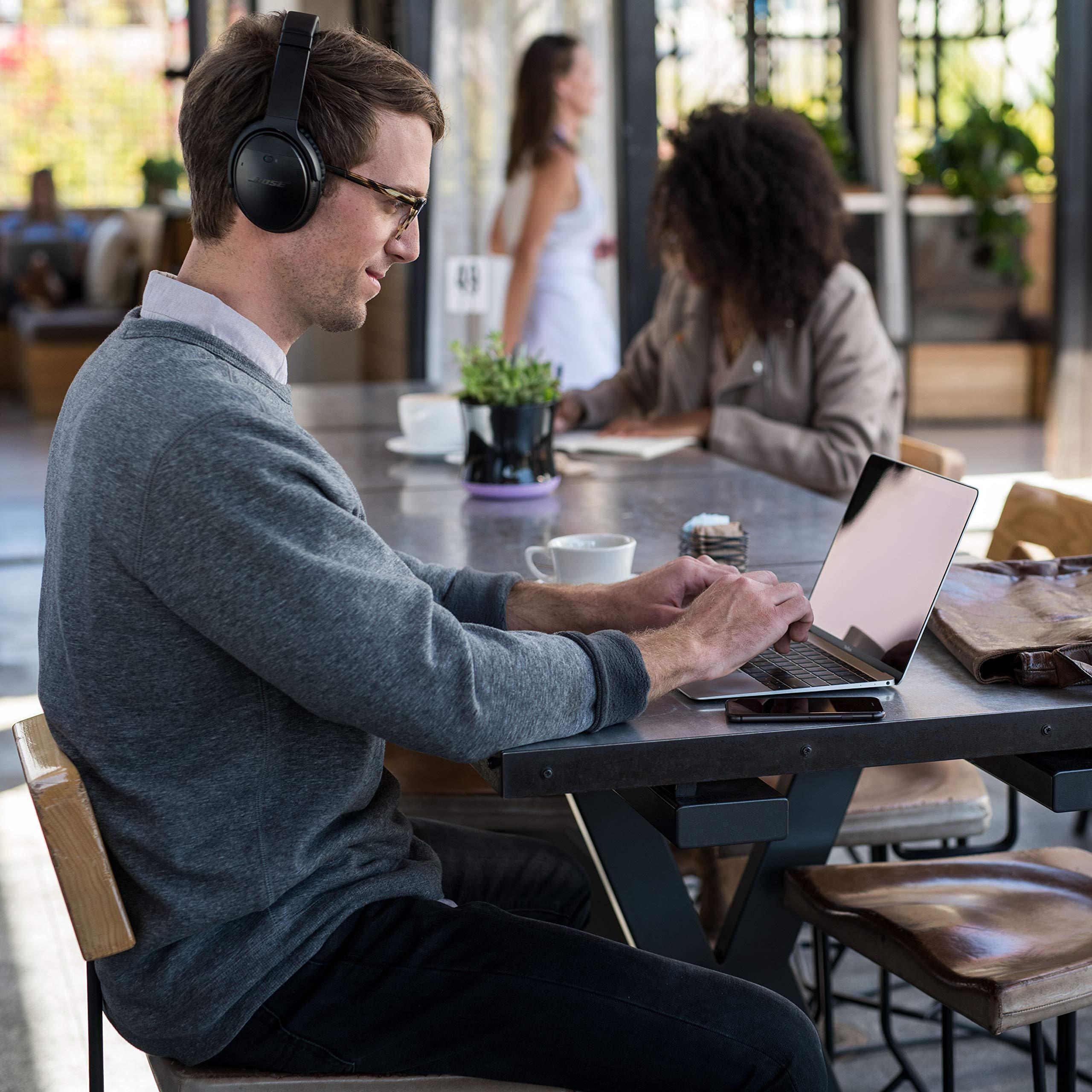 Bose QuietComfort 35 II Wireless Bluetooth Headphones, Noise-Cancelling, with Alexa Voice Control - Black - Image 2