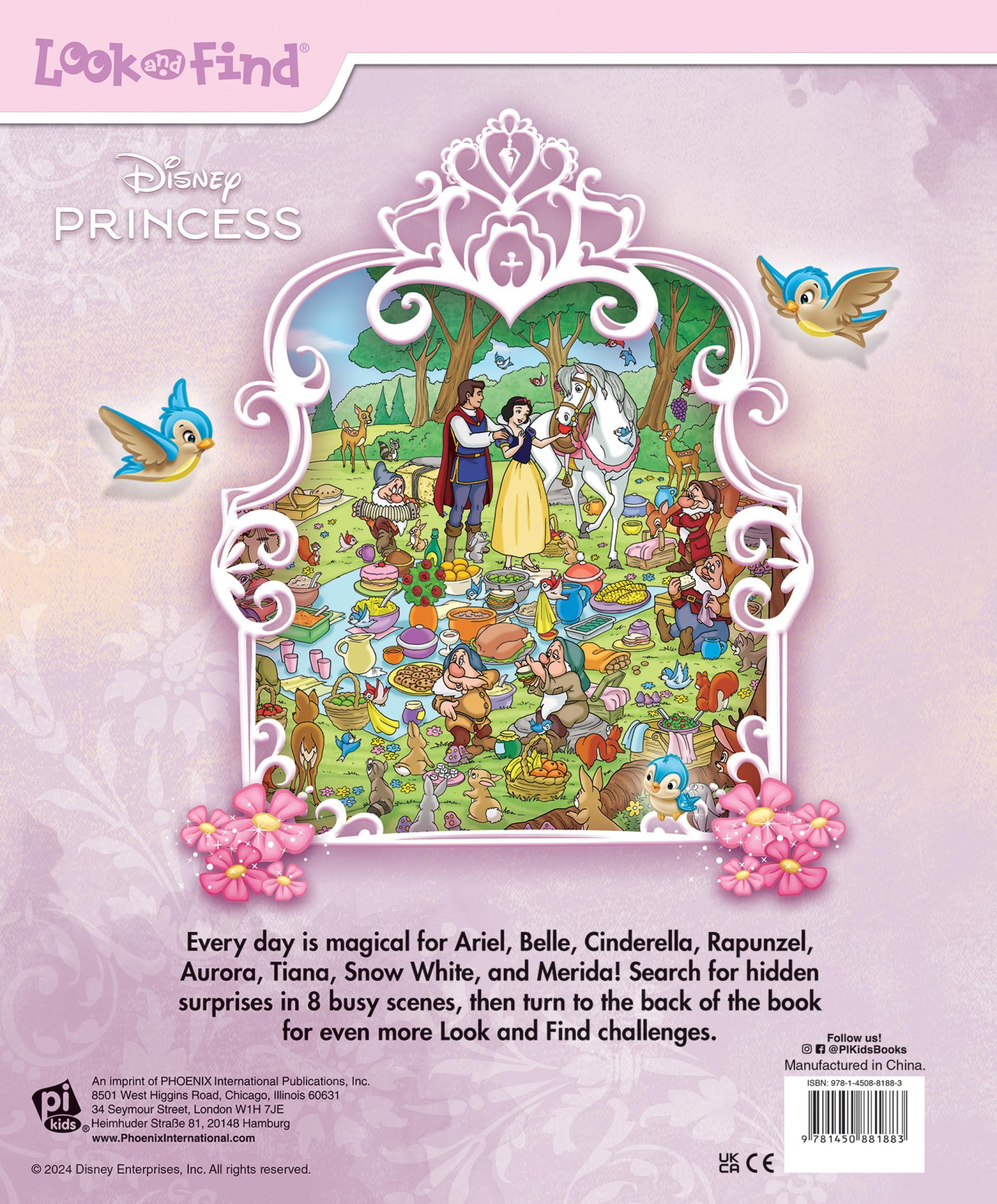 Disney Princess Cinderella, Tangled, Aladdin and More!- Look and Find Activity Book - PI Kids - Image 2