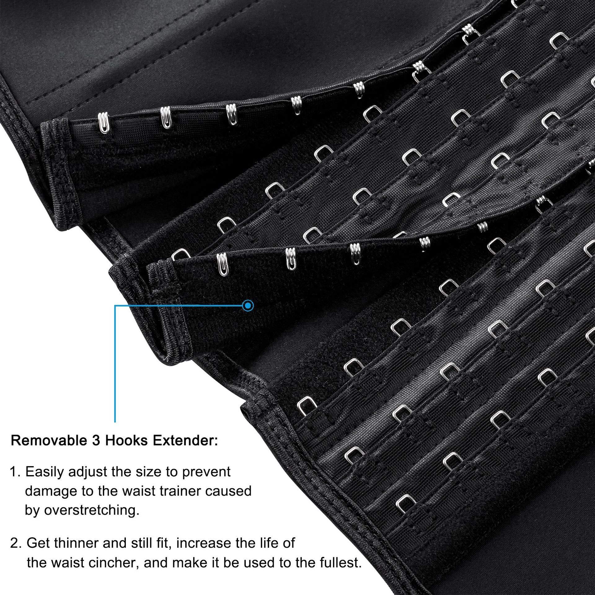 ECOWALSON Waist Trainer for Women Corset Cincher Body Shaper Girdle Trimmer with Steel Bones Extender - Image 4