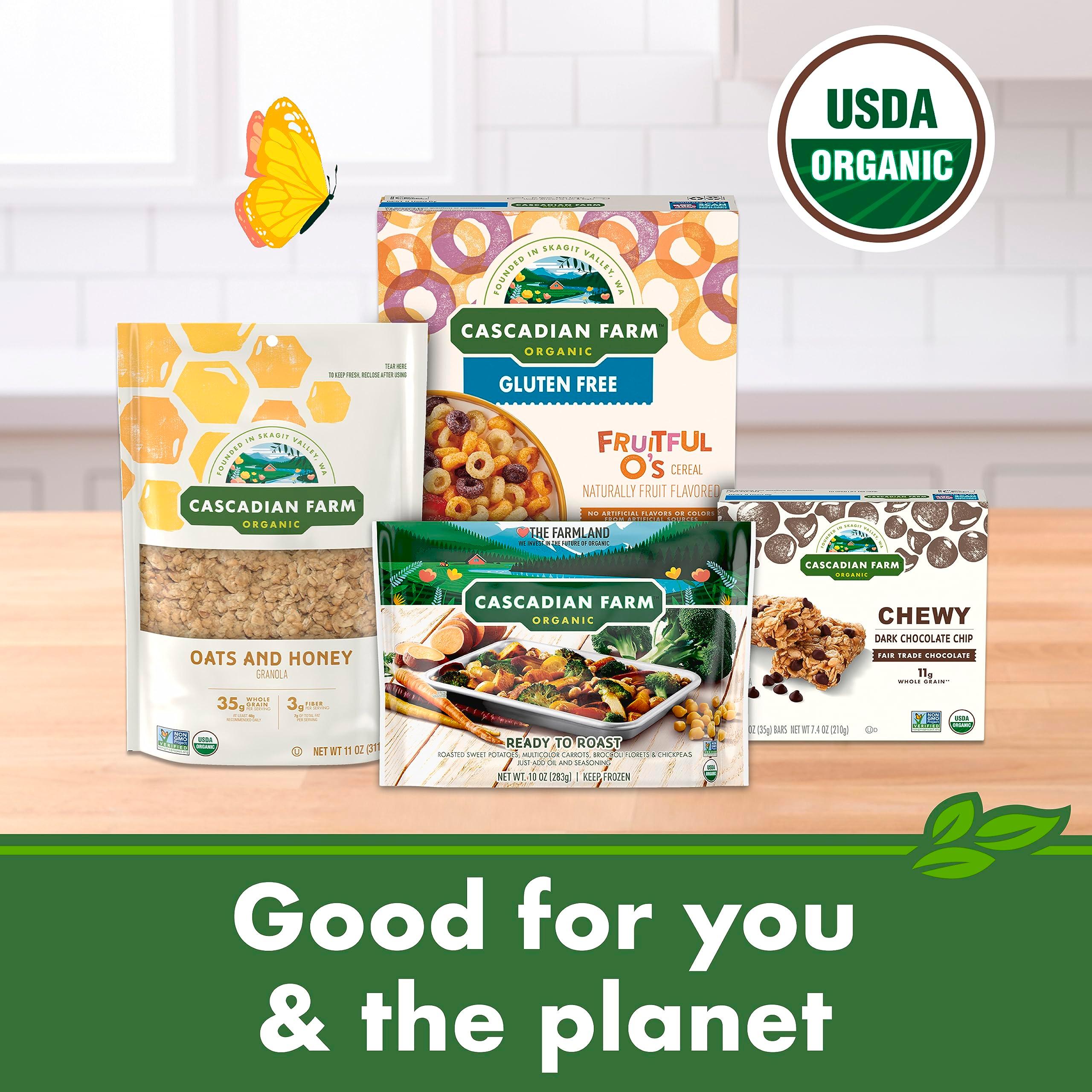 Cascadian Farm Organic Cinnamon Oat Clusters Breakfast Cereal, Made With Whole Grain, Non-GMO, 15 oz - Image 9