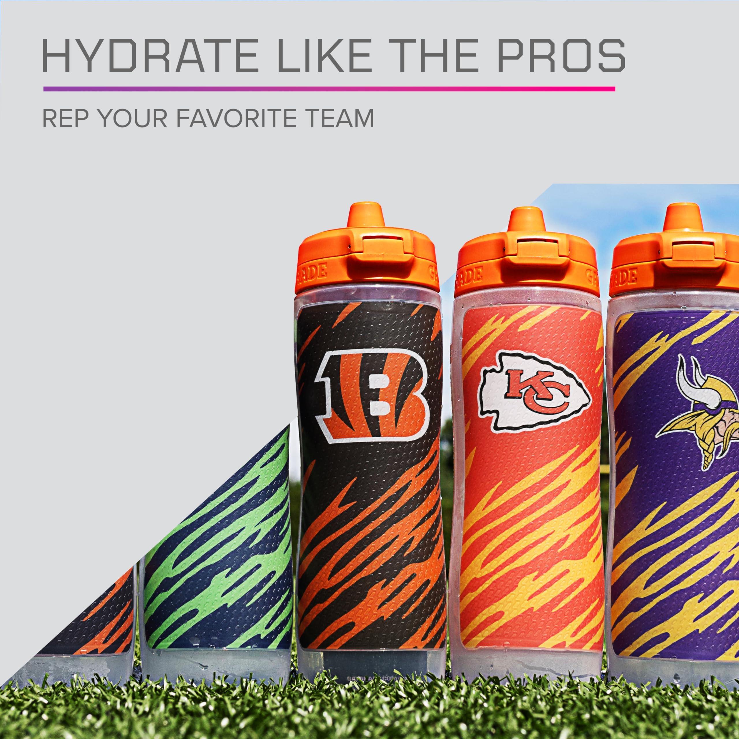 Gatorade Gx NFL Non-Slip Squeeze Bottles, 30 fl oz, Gx Hydration System - Image 2