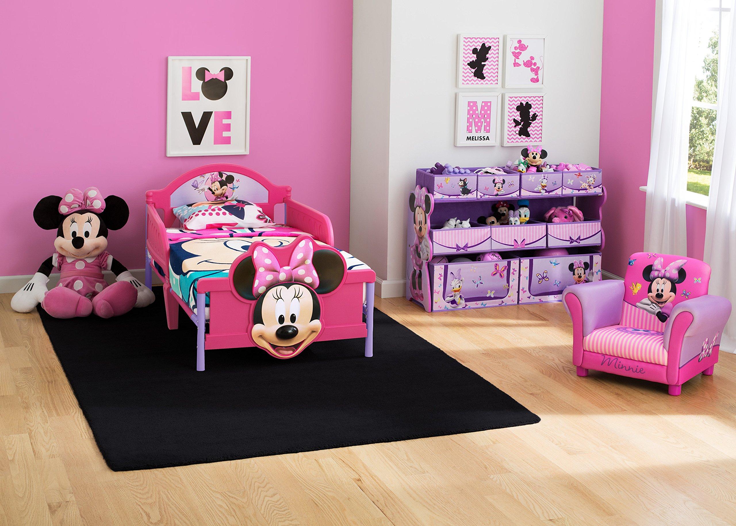 Delta Children 3D-Footboard Toddler Bed, Disney Minnie Mouse - Image 4