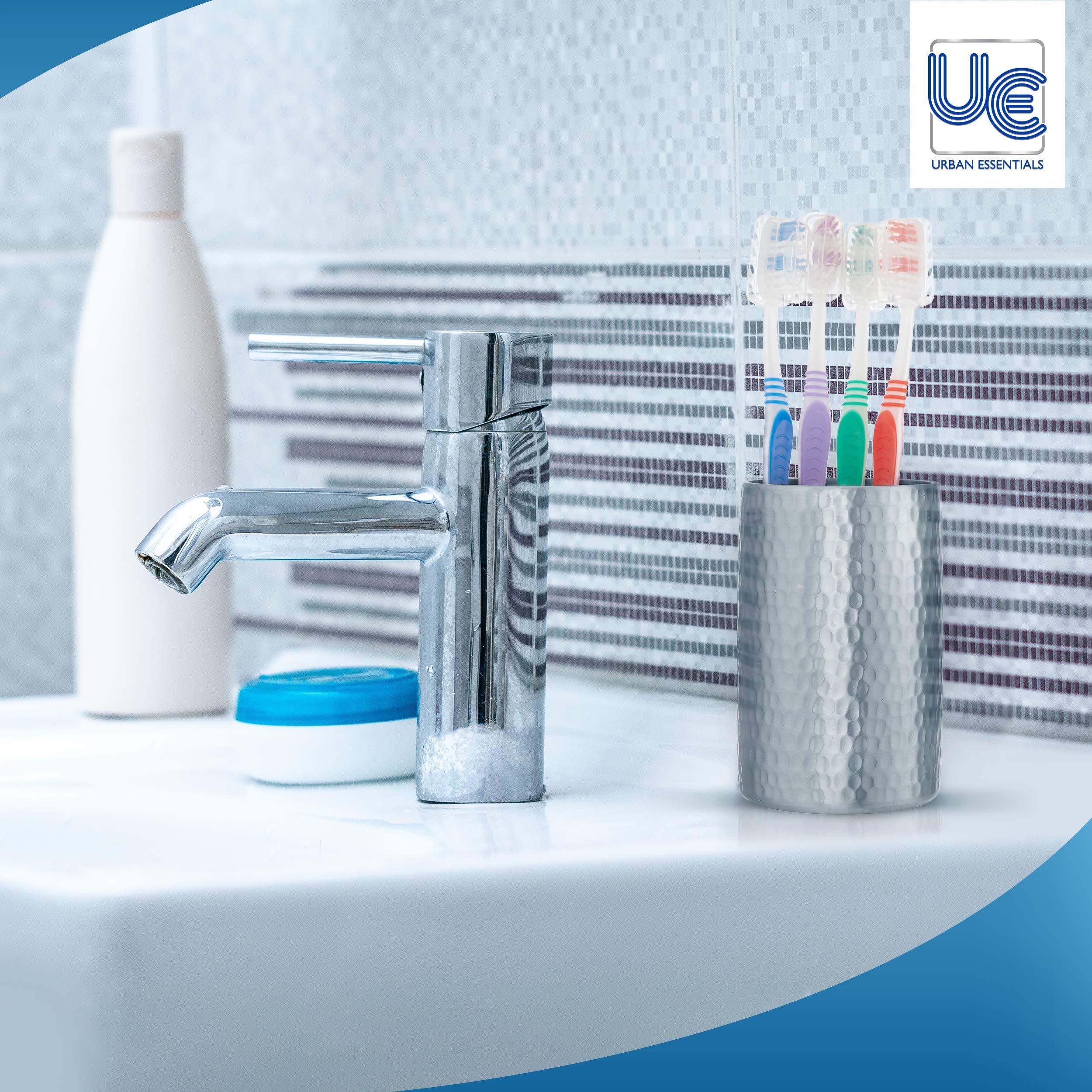 Urban Essentials Bulk Toothbrush Package with Covers | Premium Quality Individually Wrapped Colorful Tooth Brushes | Medium Soft Toothbrush Hygienic Cap for Donations, Travel, Hotels (100 Pack) - Image 3