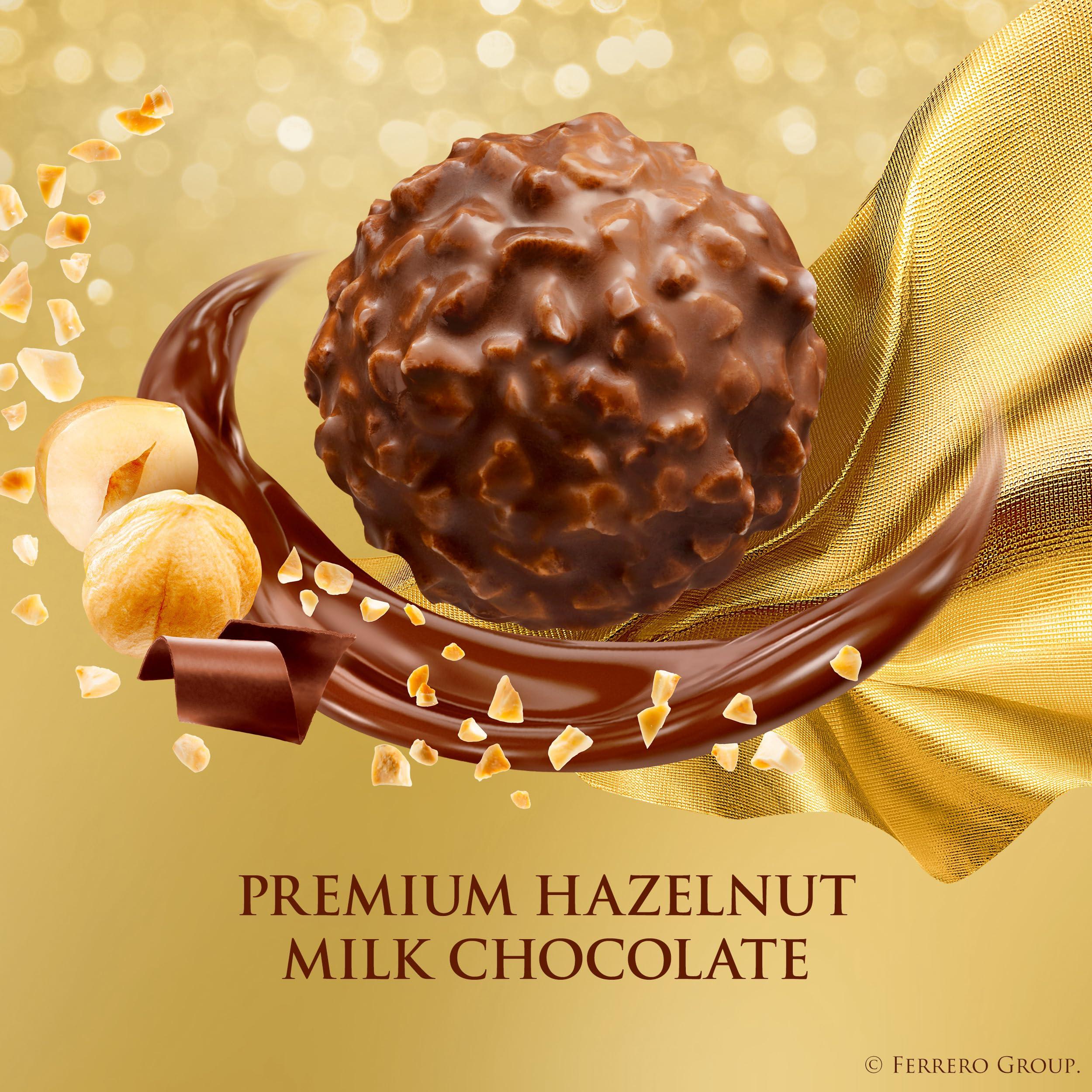 Ferrero Rocher, 24 Count, Premium Milk Chocolate Hazelnut, Chocolates for Gifting, 10.6 oz - Image 3