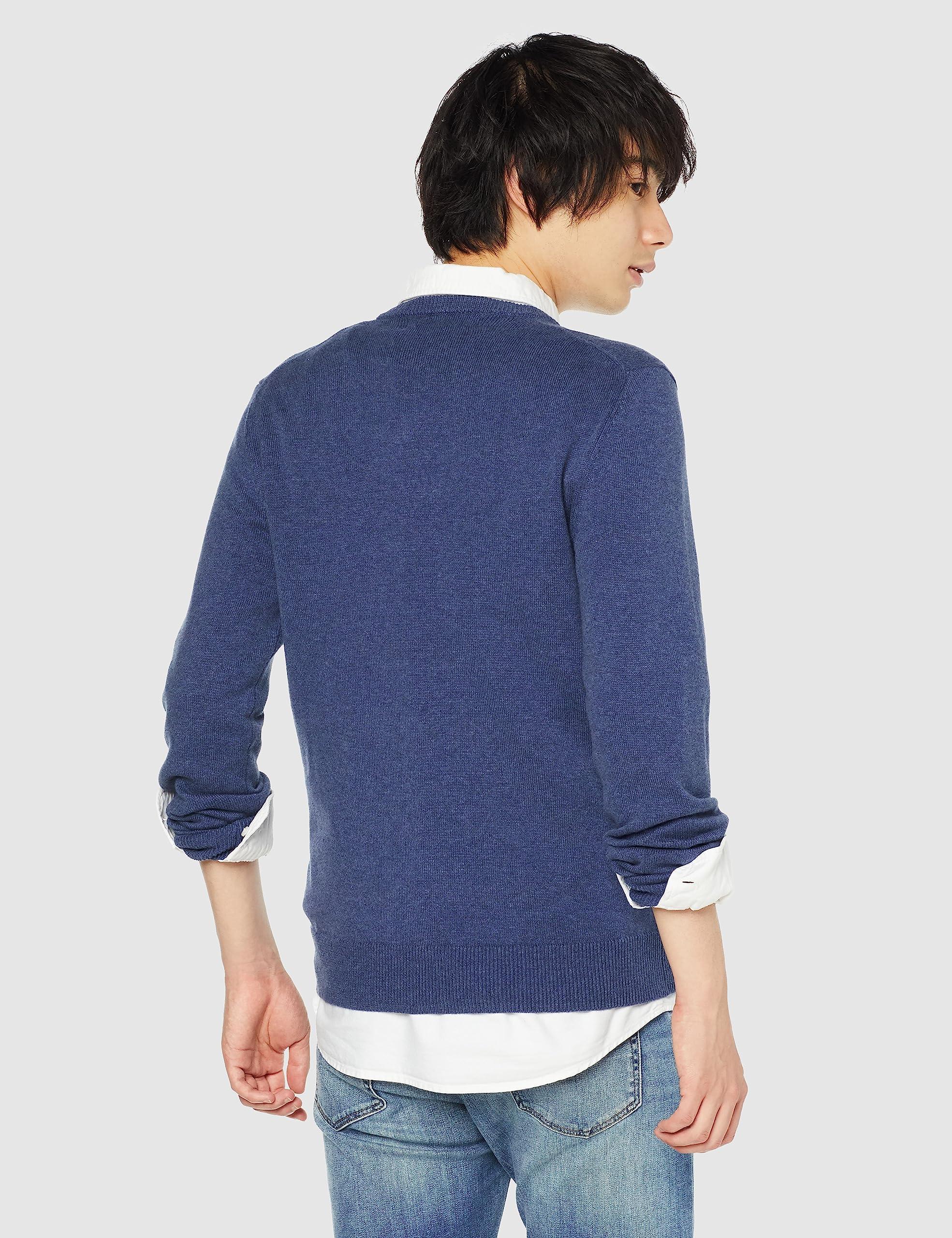 Amazon Essentials Men's Long-Sleeve Crewneck Sweater, 100% Cotton, Big & Tall Options Available - Image 3