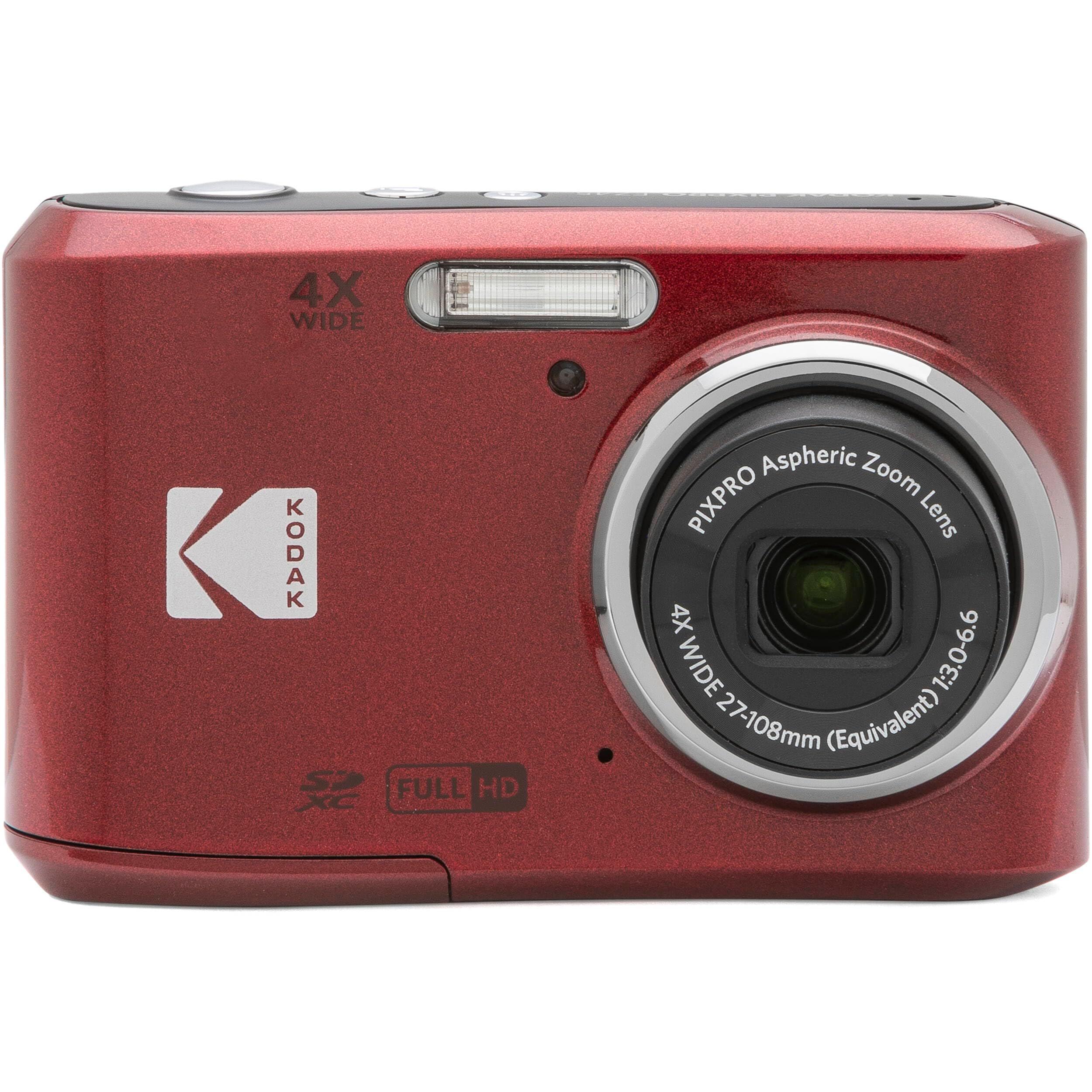 Kodak PIXPRO FZ45 16MP Digital Camera 4X Optical Zoom 27mm Wide Angle 1080P Full HD Video 2.7" LCD Camera (Red) + 64GB Card and Reader + Case + Memory Wallet + Tripod + Cleaning Bundle - Image 2
