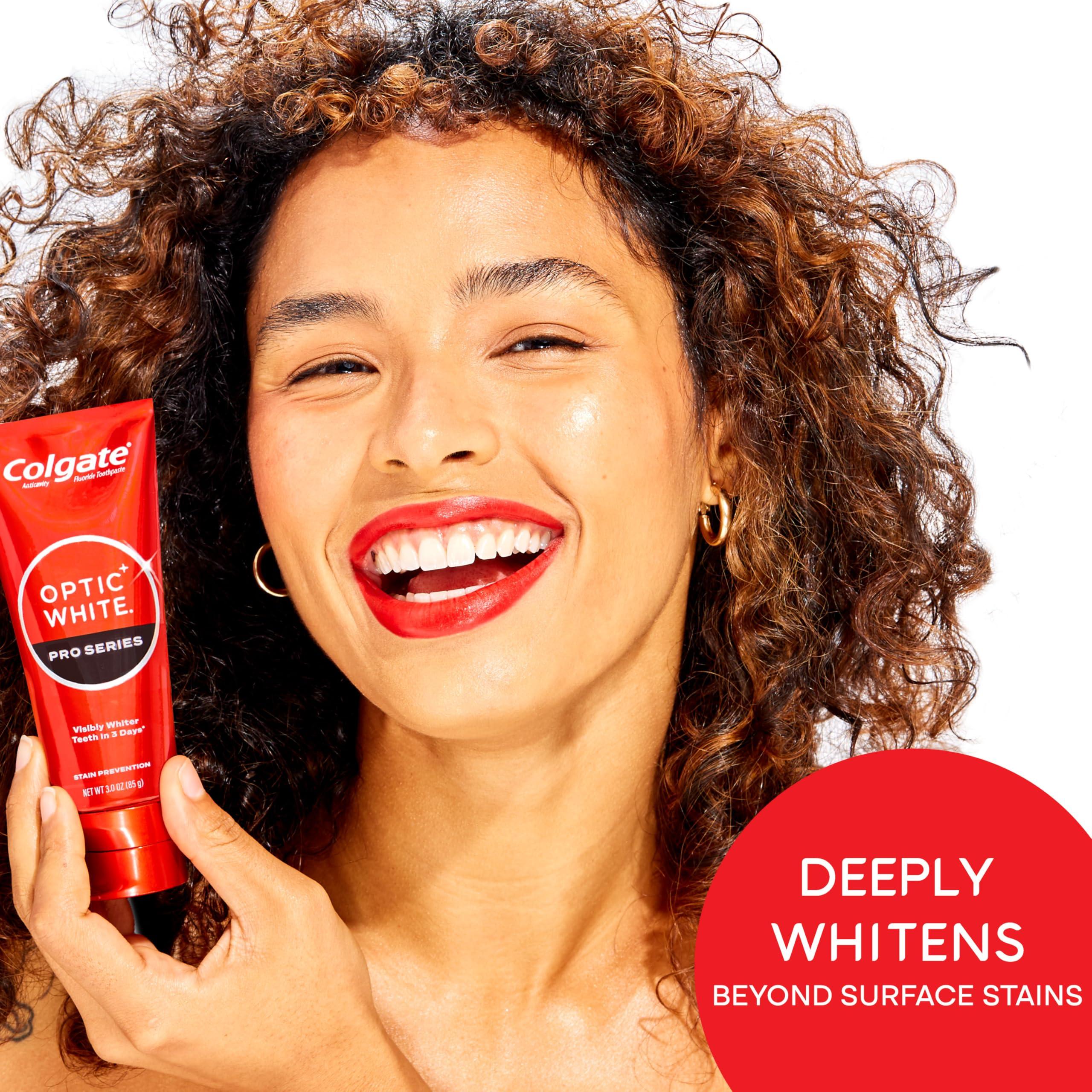 Colgate Optic White Pro Series Whitening Toothpaste with 5% Hydrogen Peroxide, Stain Prevention, 3 Oz Tube - Image 4