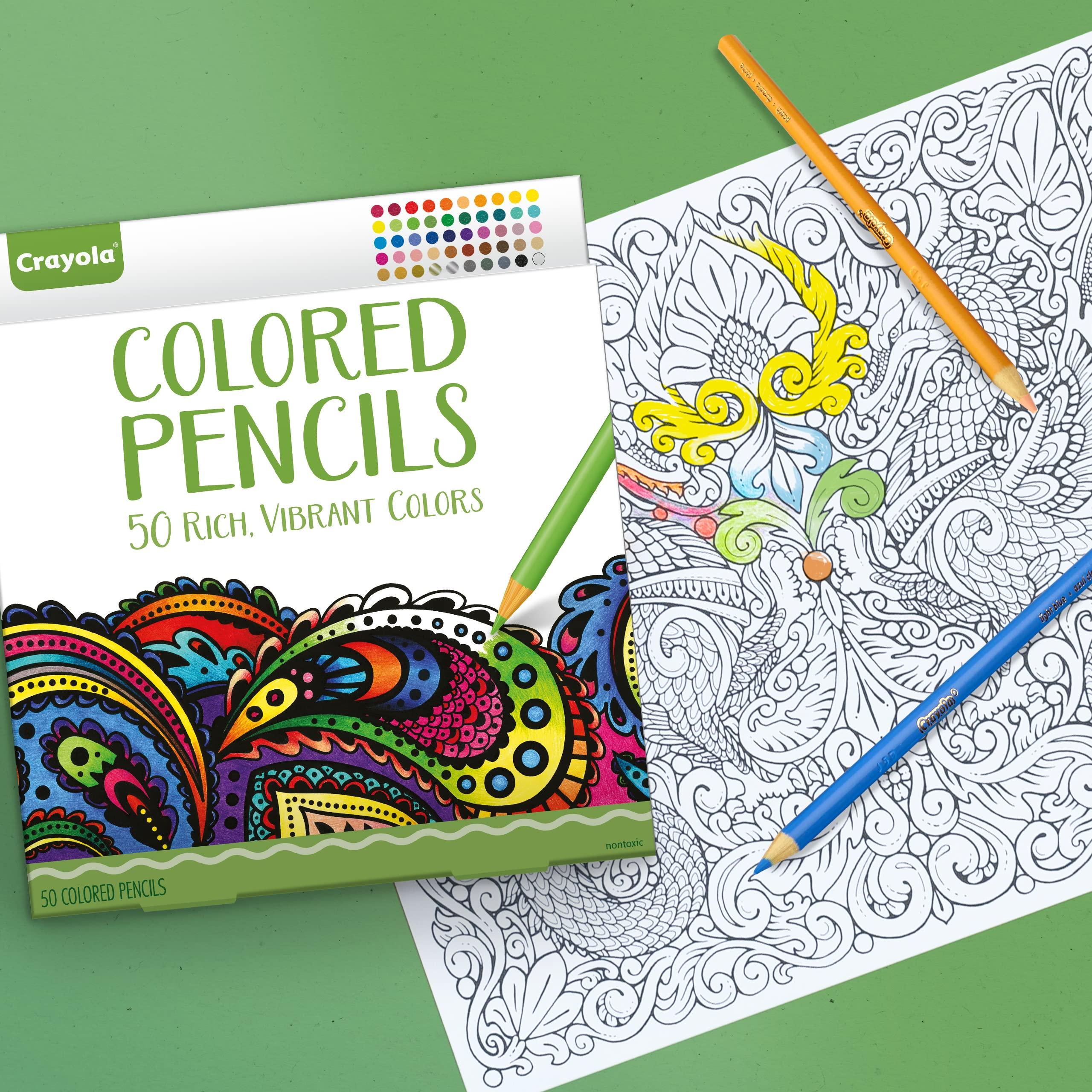 Crayola Colored Pencils For Adults (50ct), Colored Pencil Set for Adult Coloring Books, Coloring Set, Gift for Teens & Adults [Amazon Exclusive] - Image 7