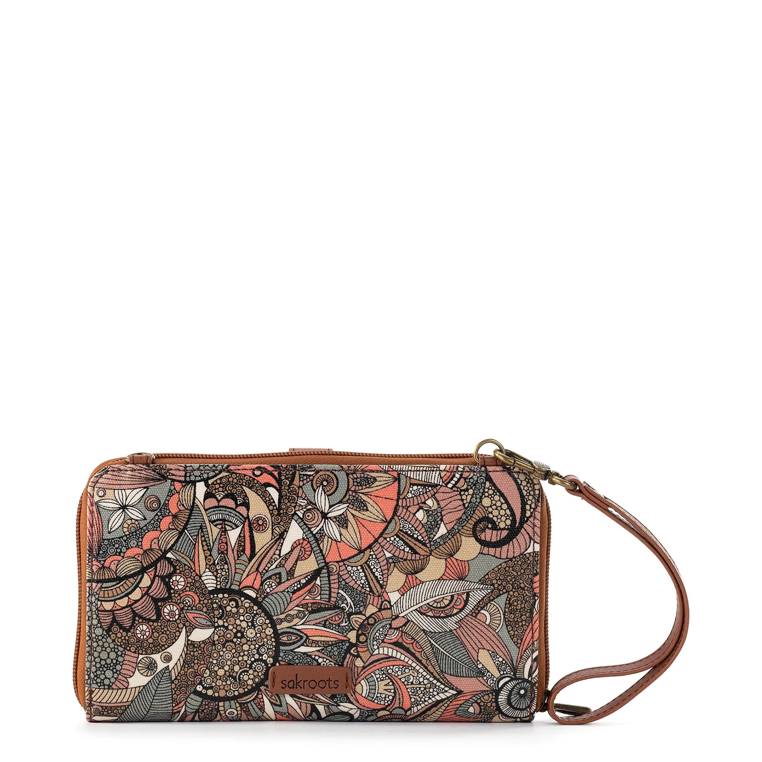 Sakroots Artist Circle Smartphone Crossbody in Eco Twill, Detachable Wristlet Strap - Image 5